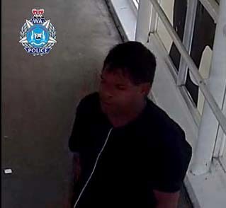 Police are searching for a man seen with a knife at a Perth station.