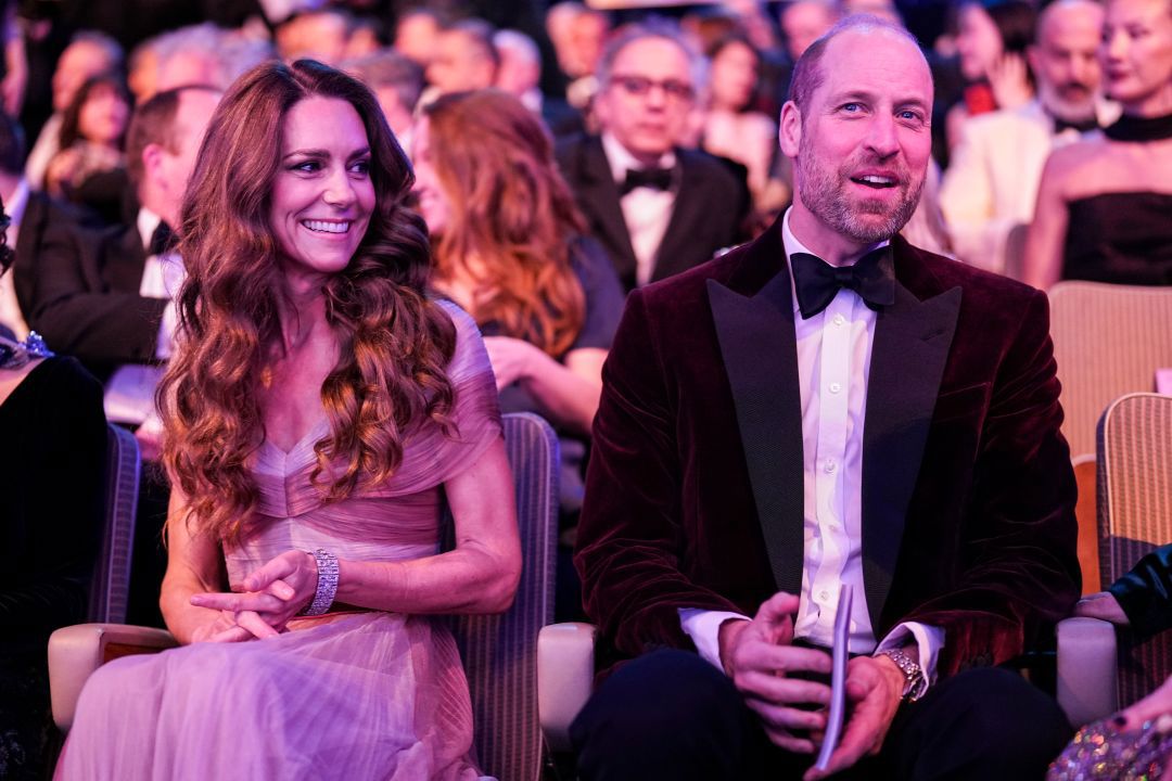 Catherine, Princess of Wales and William, Prince of Wales attend the 2026 EE BAFTA Film Awards