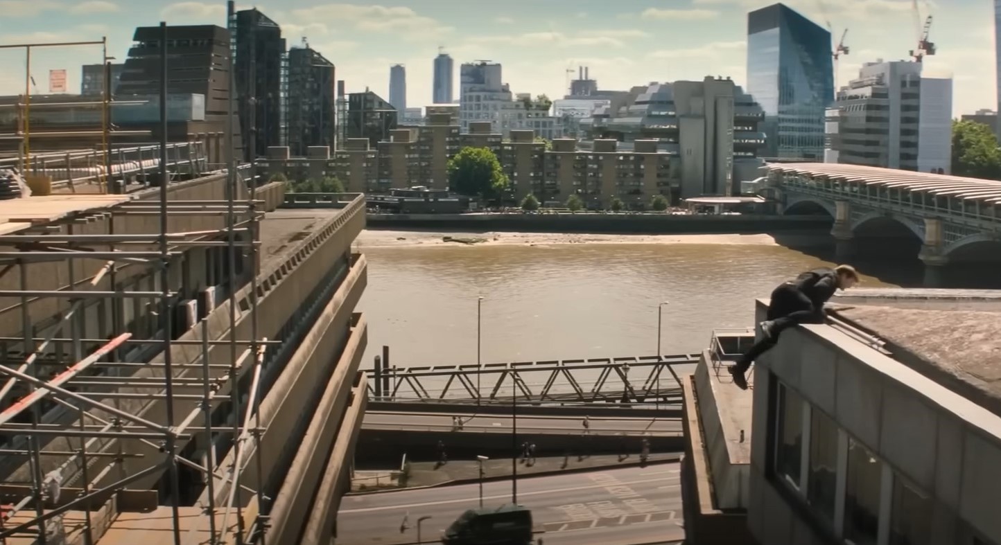 Tom Cruise injured himself jumping between buildings