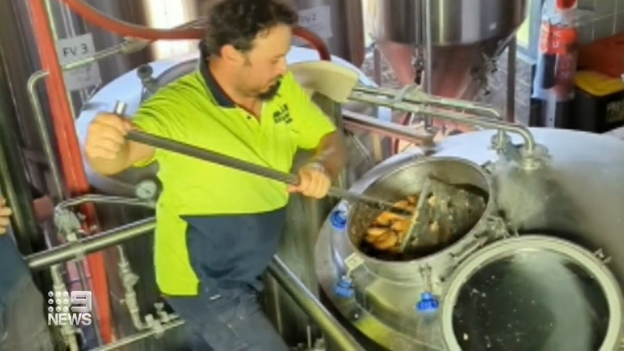 the brewing process takes around nine hours.