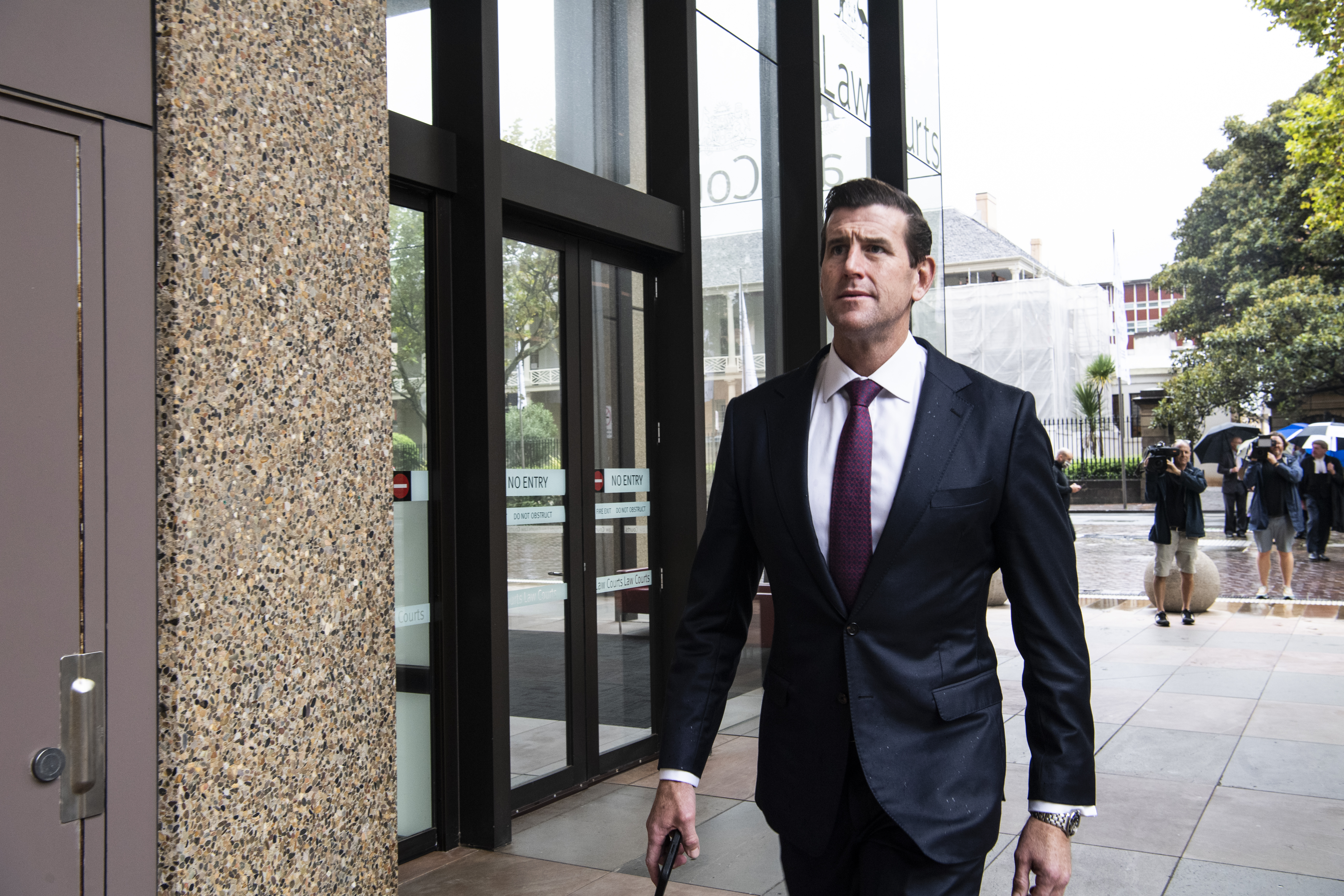 Ben Roberts-Smith arrives at Federal Court. 