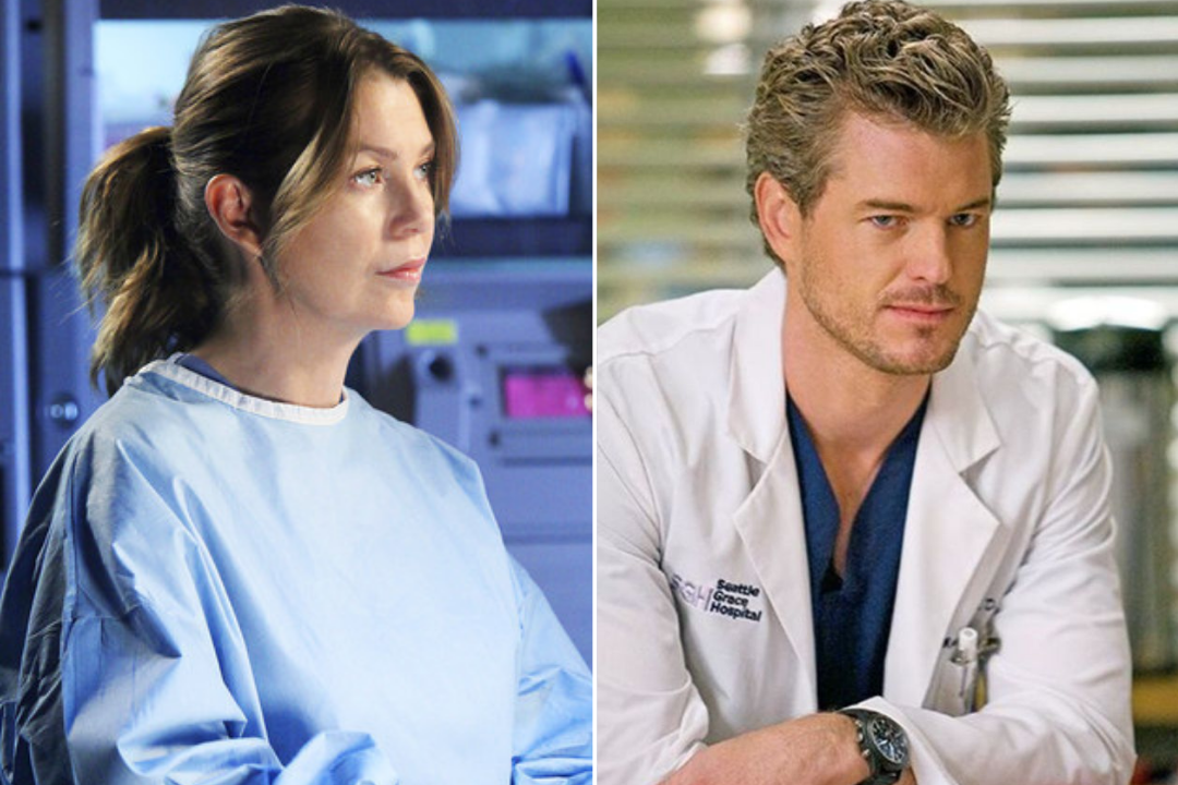 Ellen Pompeo and Eric Dane in Greys Anatomy 