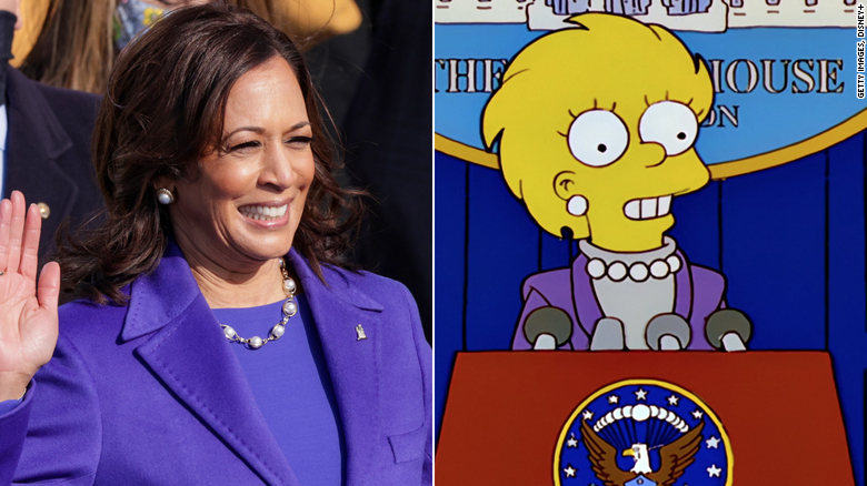 The Simpsons predicts future again with Kamala Harris inauguration outfit