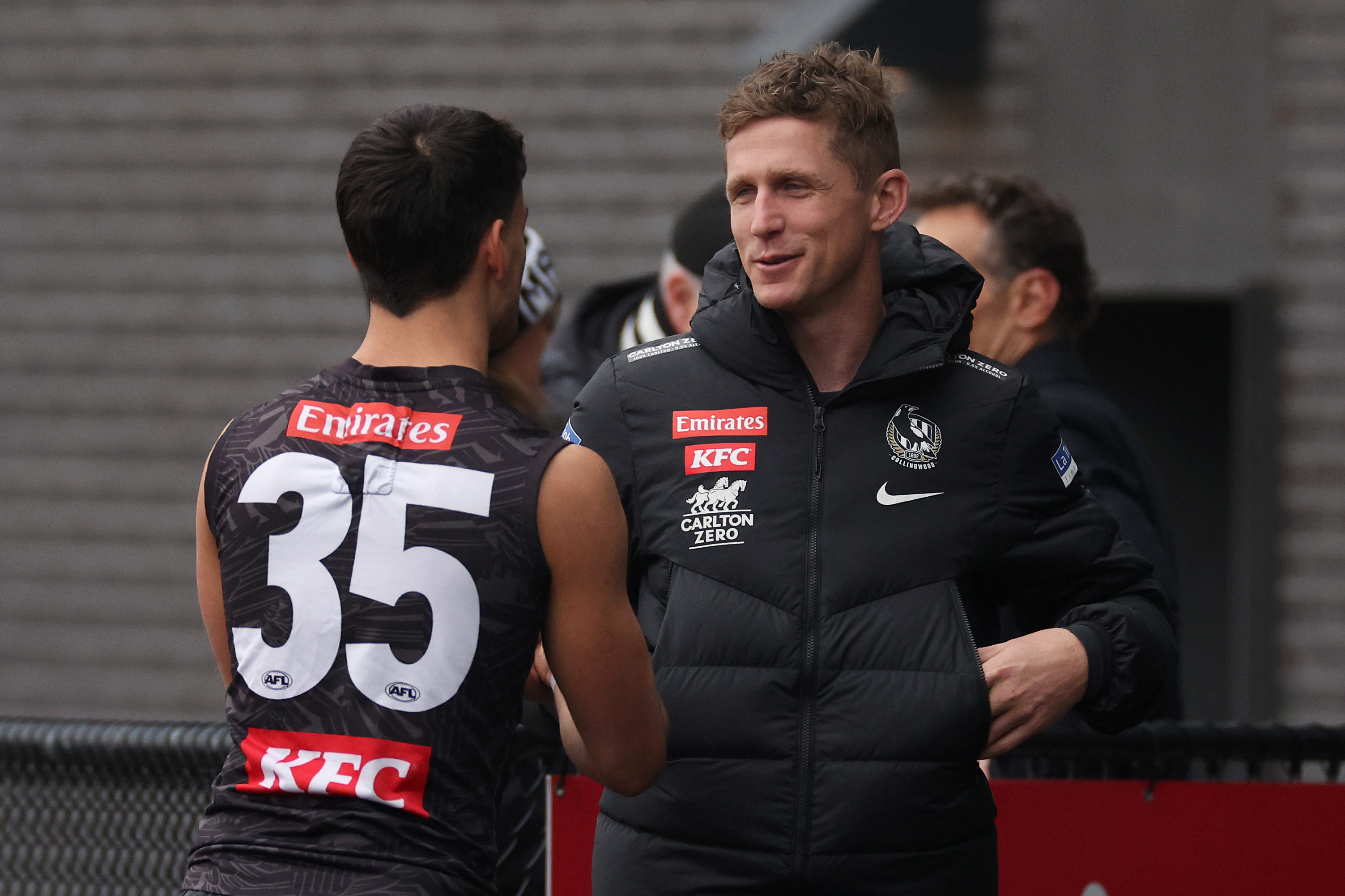 Scott Selwood and Nick Daicos.