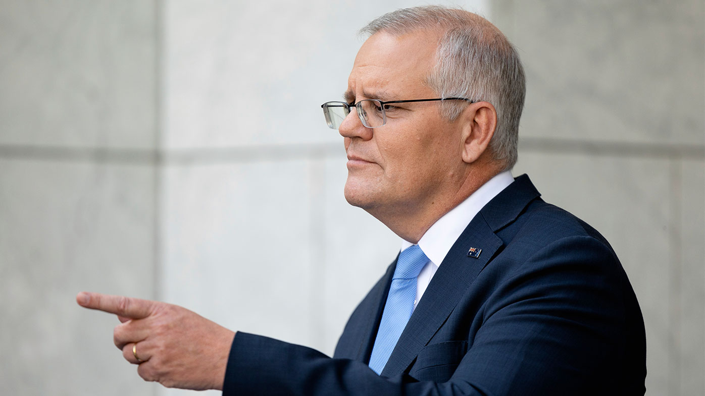 Scott Morrison is standing by Warringah candidate Katherine Deves.