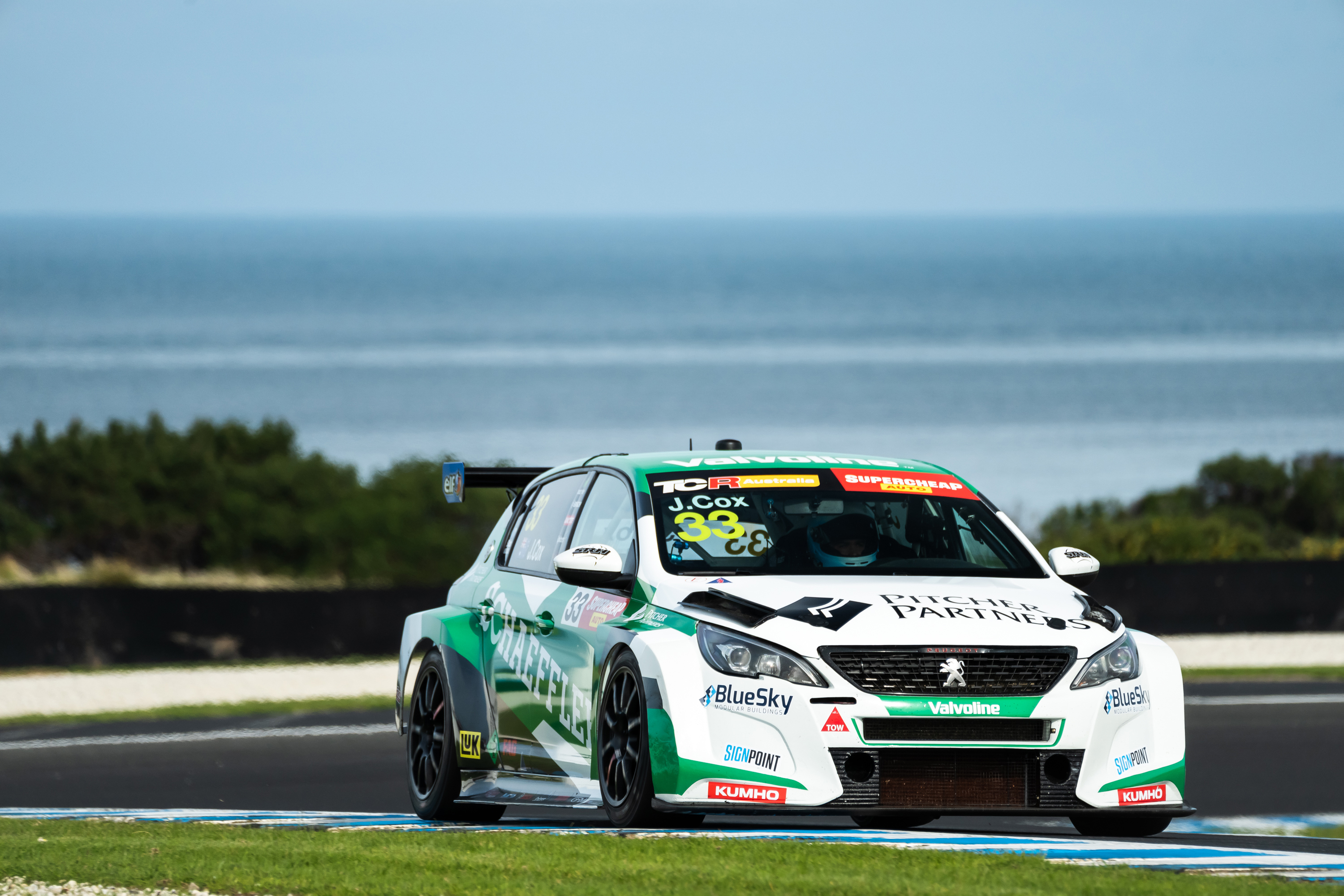 Jordan Cox pilots the No.33 Peugeot 308 for Garry Rogers Motorsport.