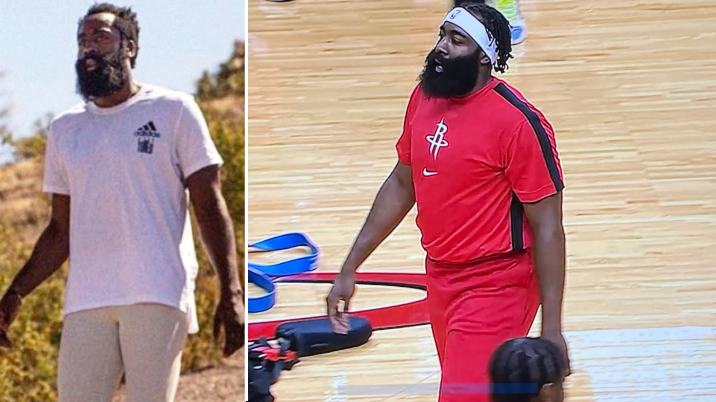 James Harden endured incredible weight loss and gain in 2020. (Getty)