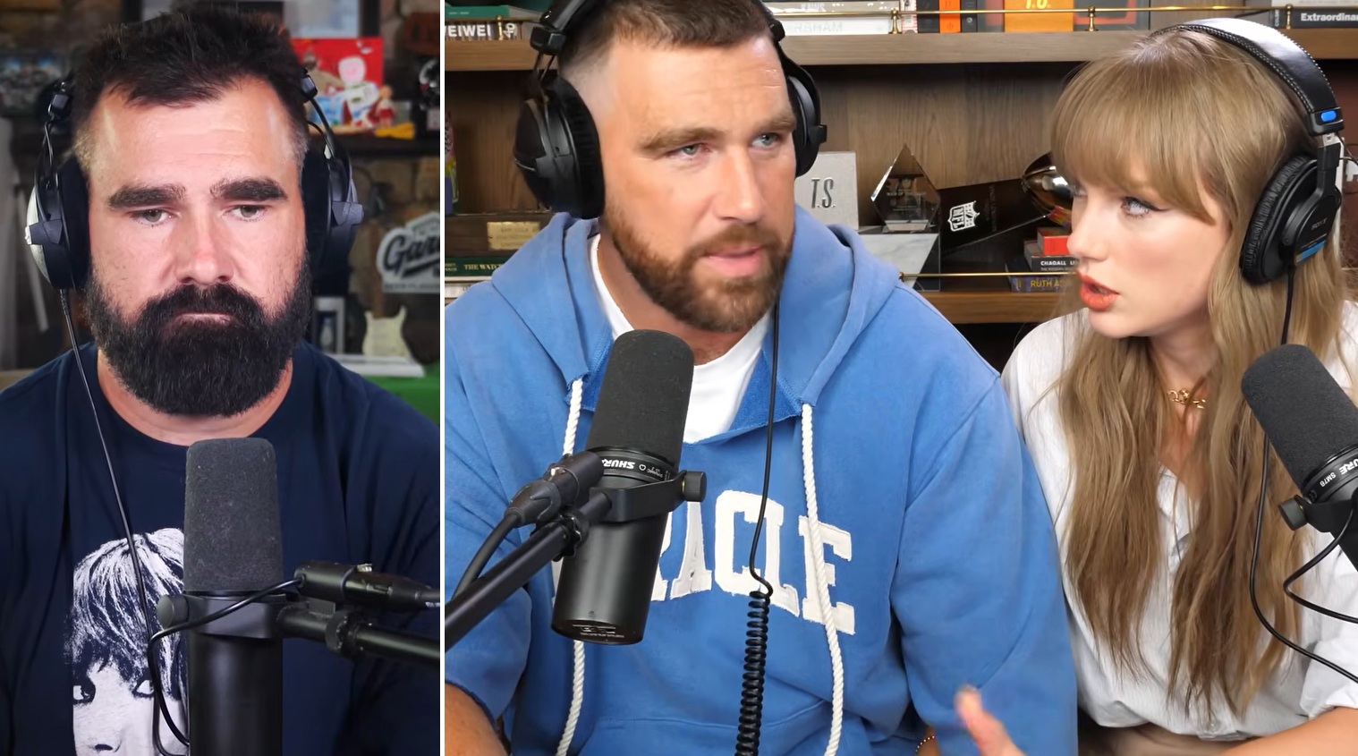taylor swift new heights travis and jason kelce