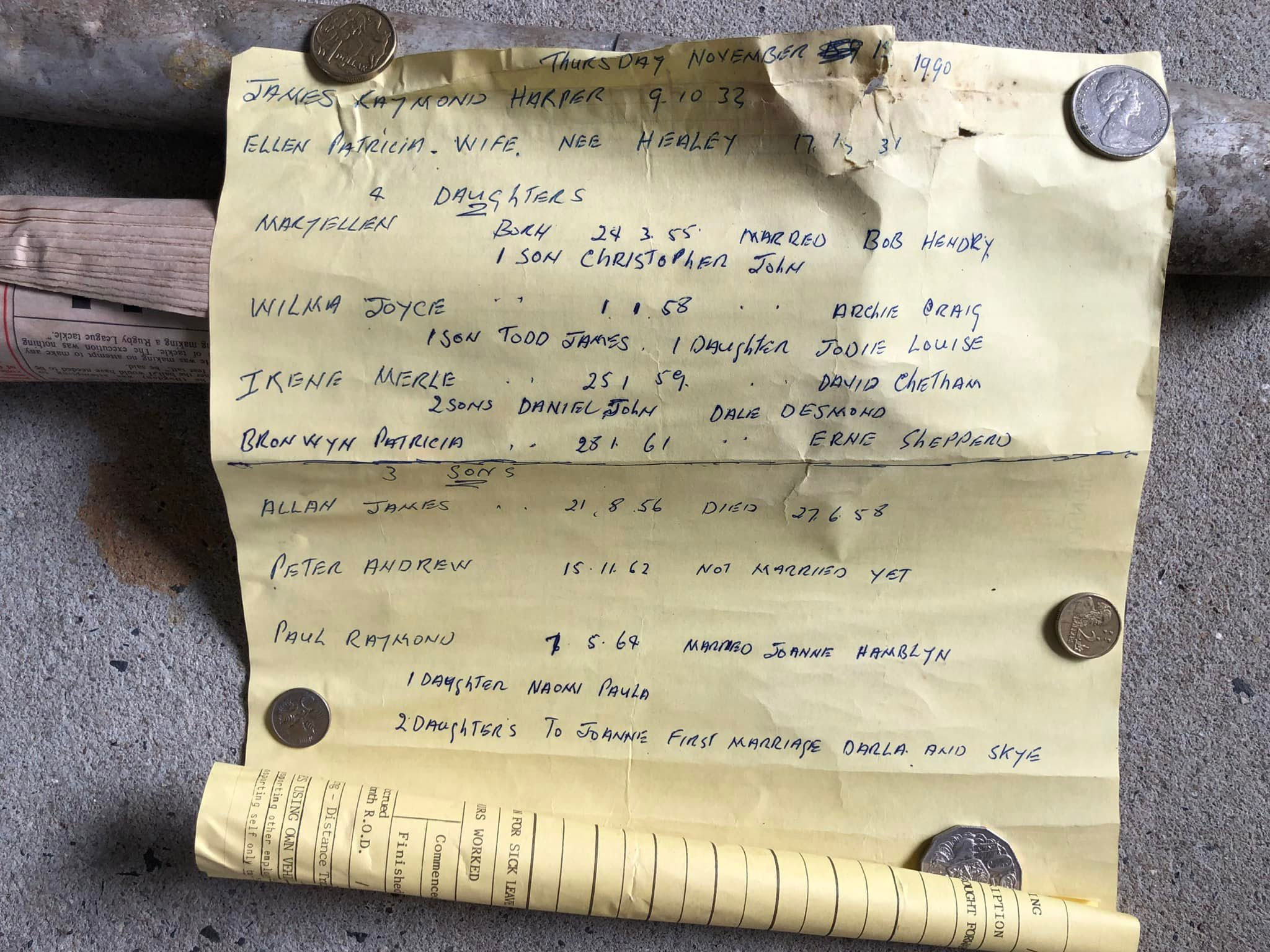 Ballina NSW time capsule Peter Harper