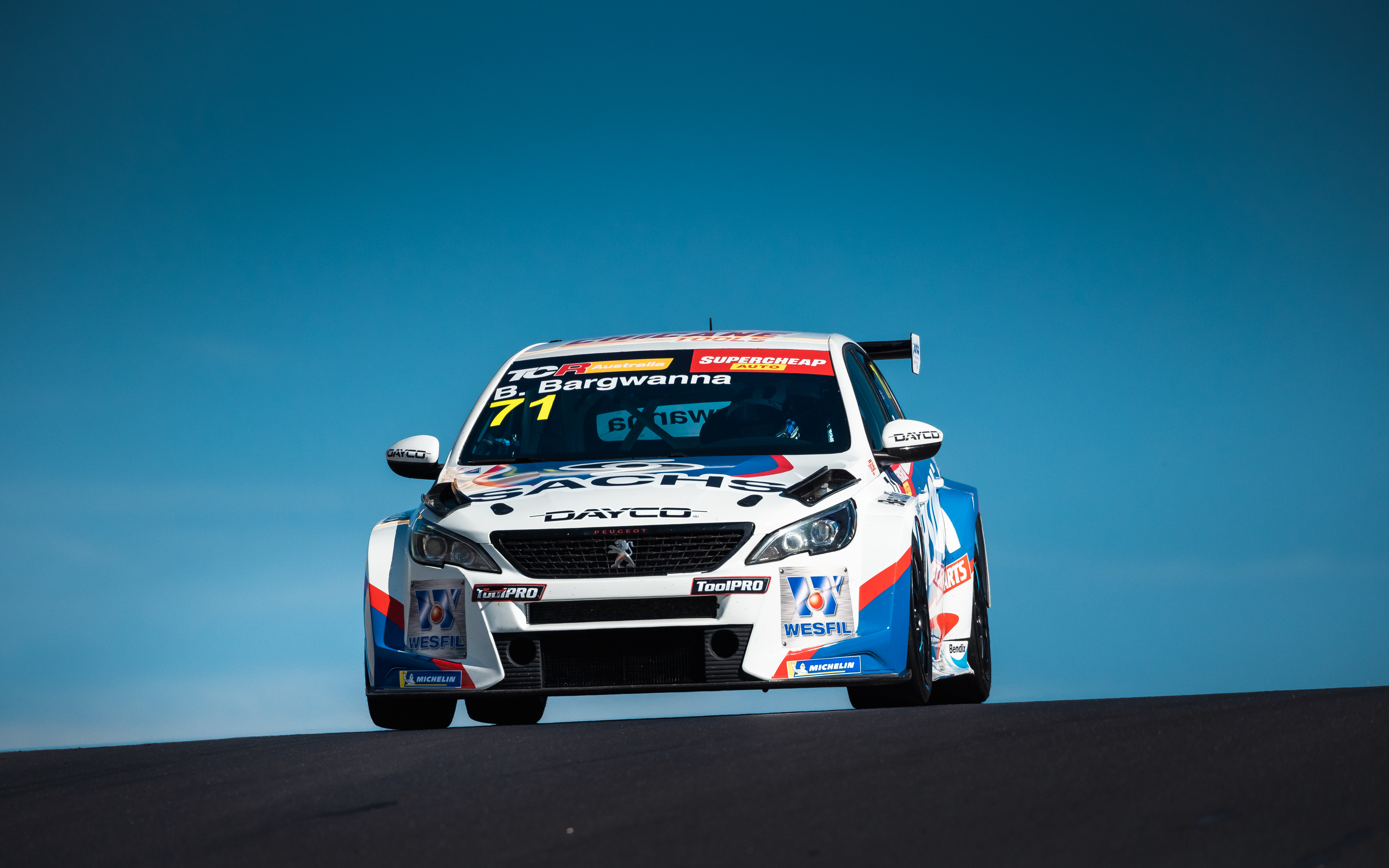 Ben Bargwanna in his Peugeot 308 TCR at Mount Panorama.