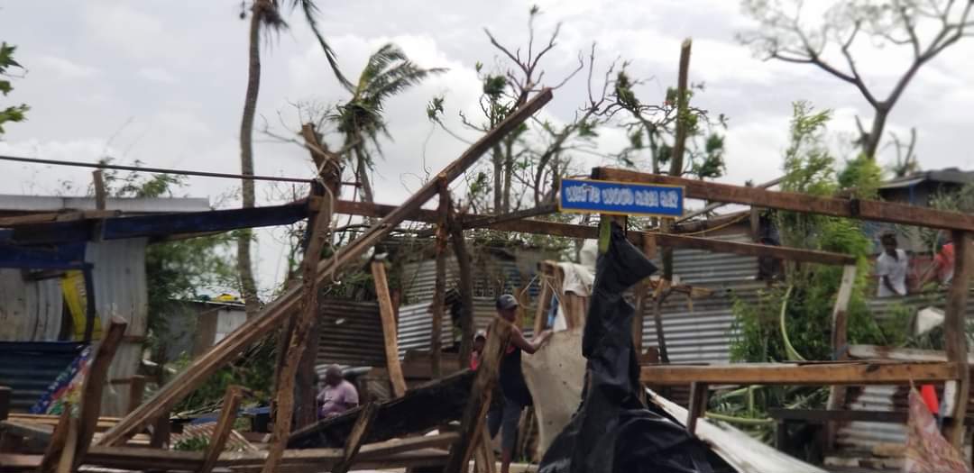 Damage by two cyclones in Vanuatu.