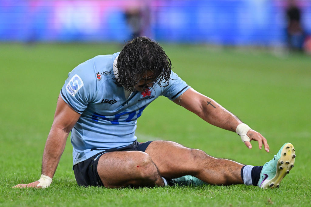 Charlie Gamble of the Waratahs at Allianz Stadium.