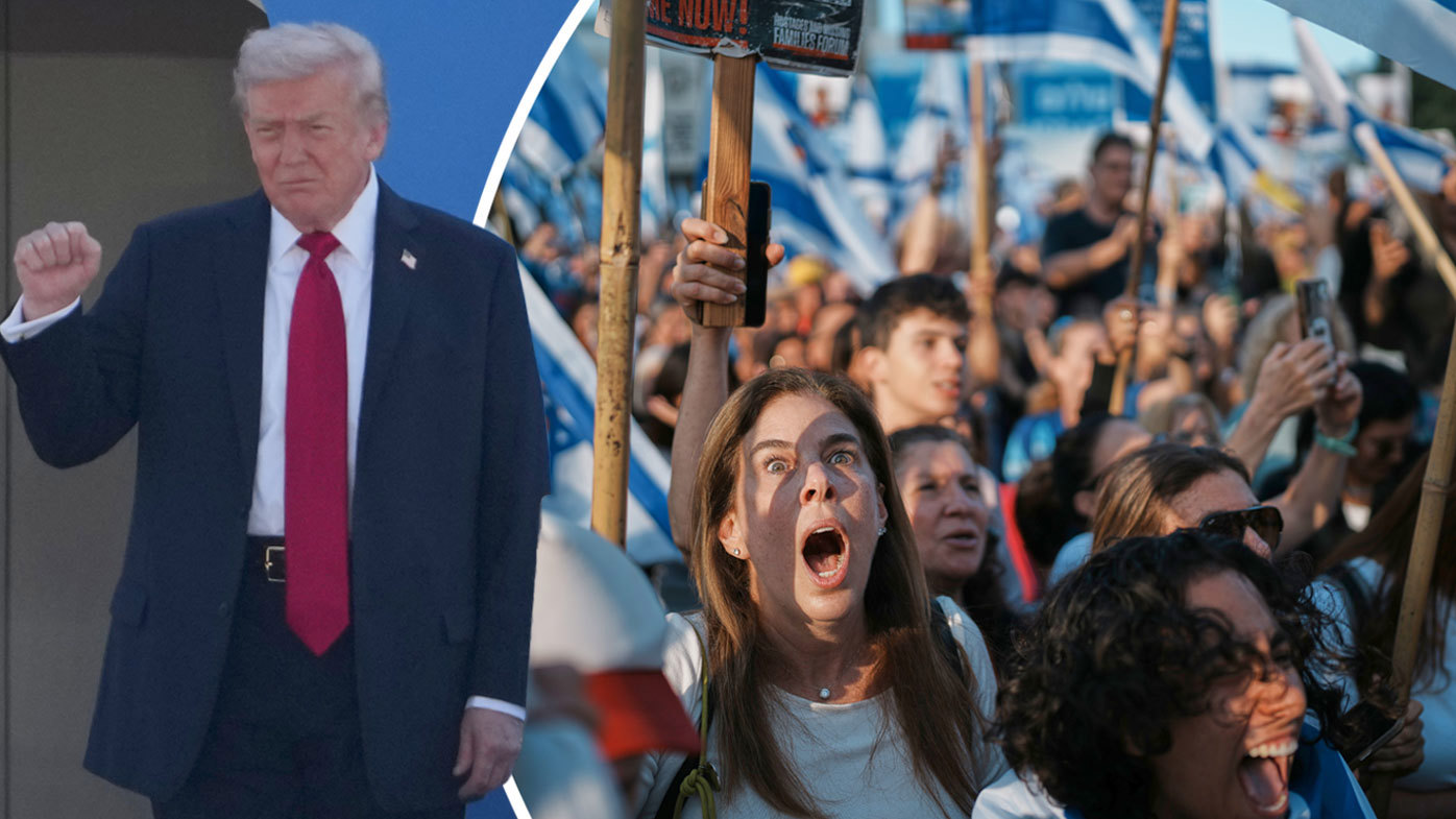 TRUMP ARRIVES IN ISRAEL AS HOSTAGES RELEASED 