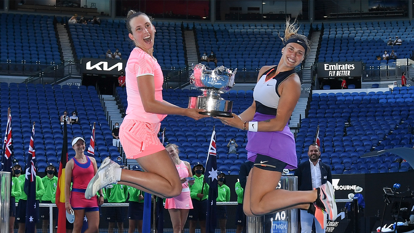 Australian Open: Aryna Sabalenka, Elise Mertens beat Barbora Krejcikova