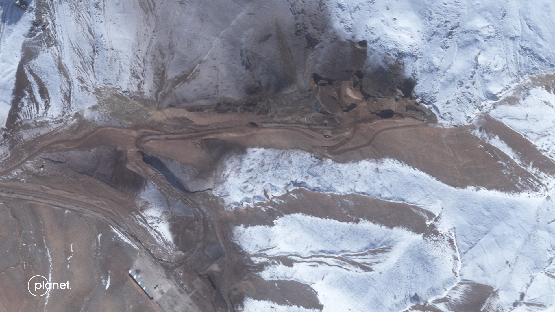 In this satellite photo from Planet Labs PBC, collapsed tunnels are seen at Tabriz North Missile Base, Iran, March 1, 2026. 