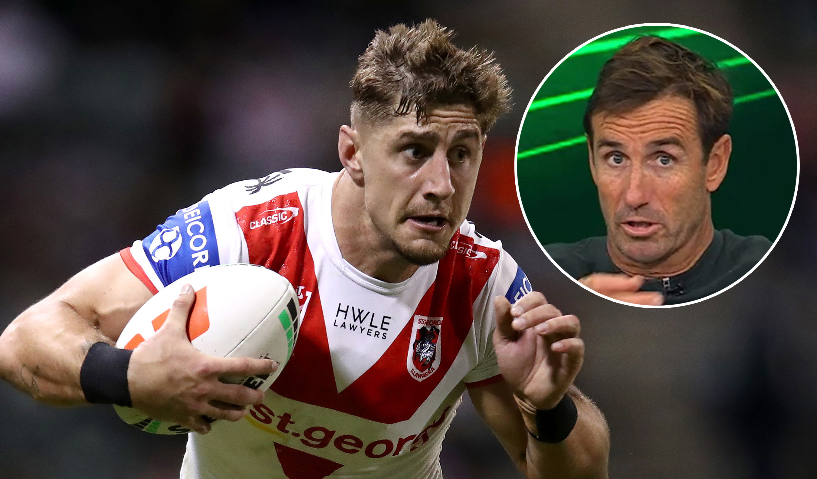 Zac Lomax has been issued a warning by Andrew Johns.