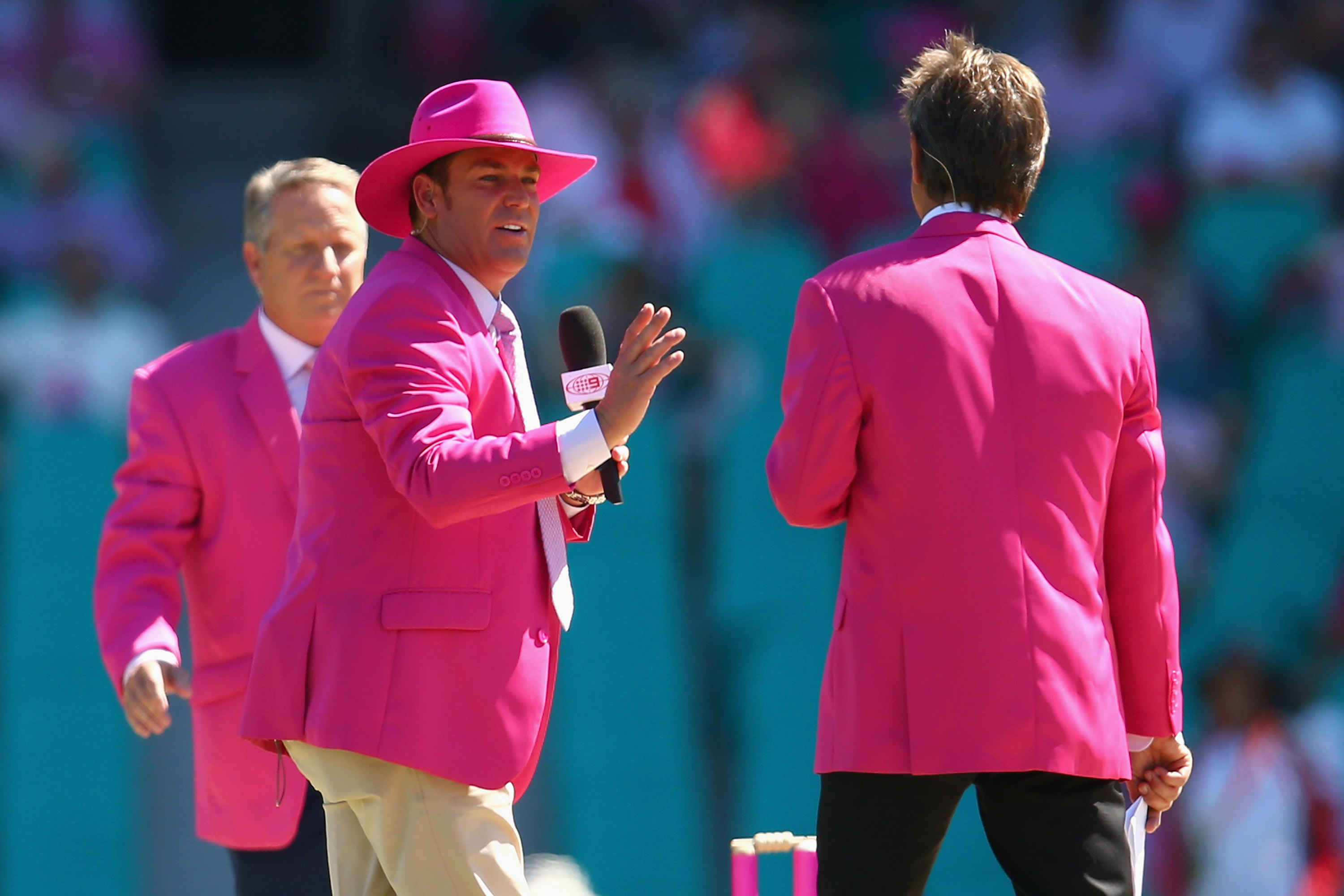 Shane Warne at the Sydney Cricket Ground.