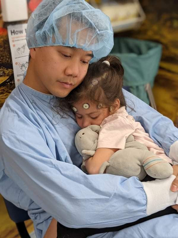 Dr B.J. So with his daughter Emily.