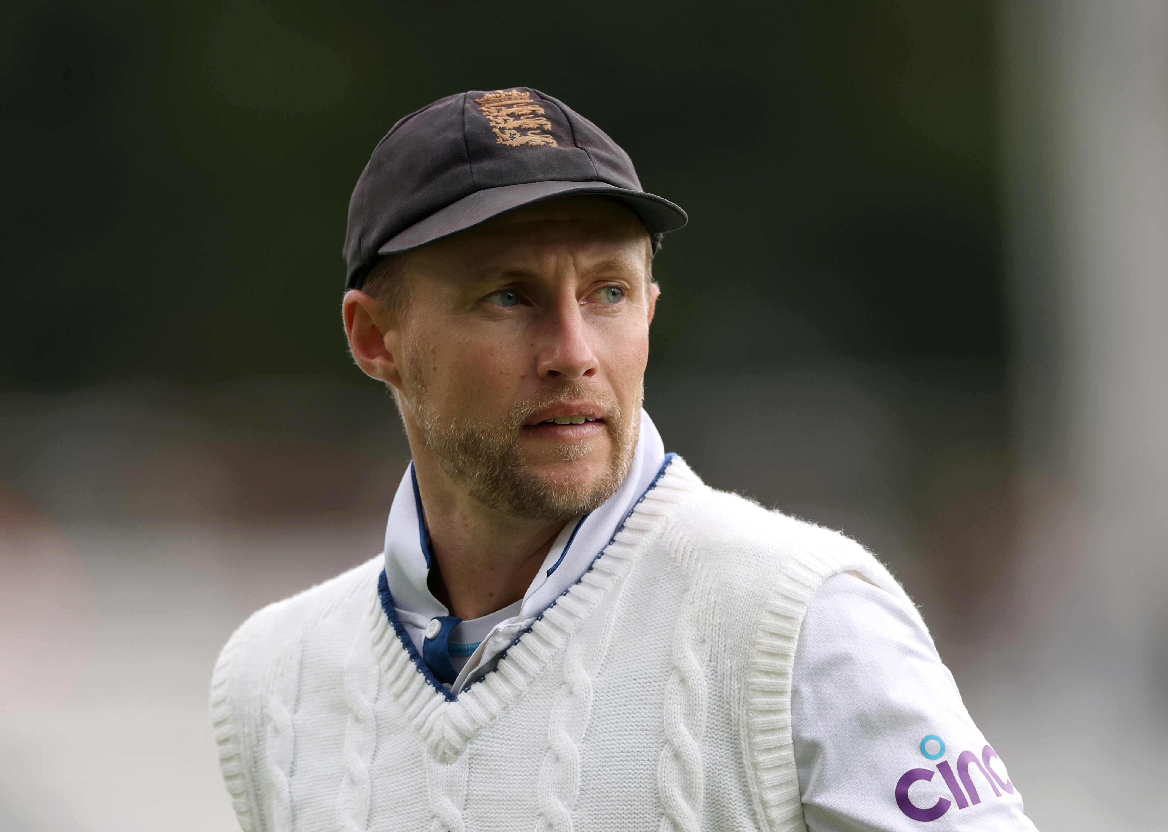 Joe Root of England in the field during day four.