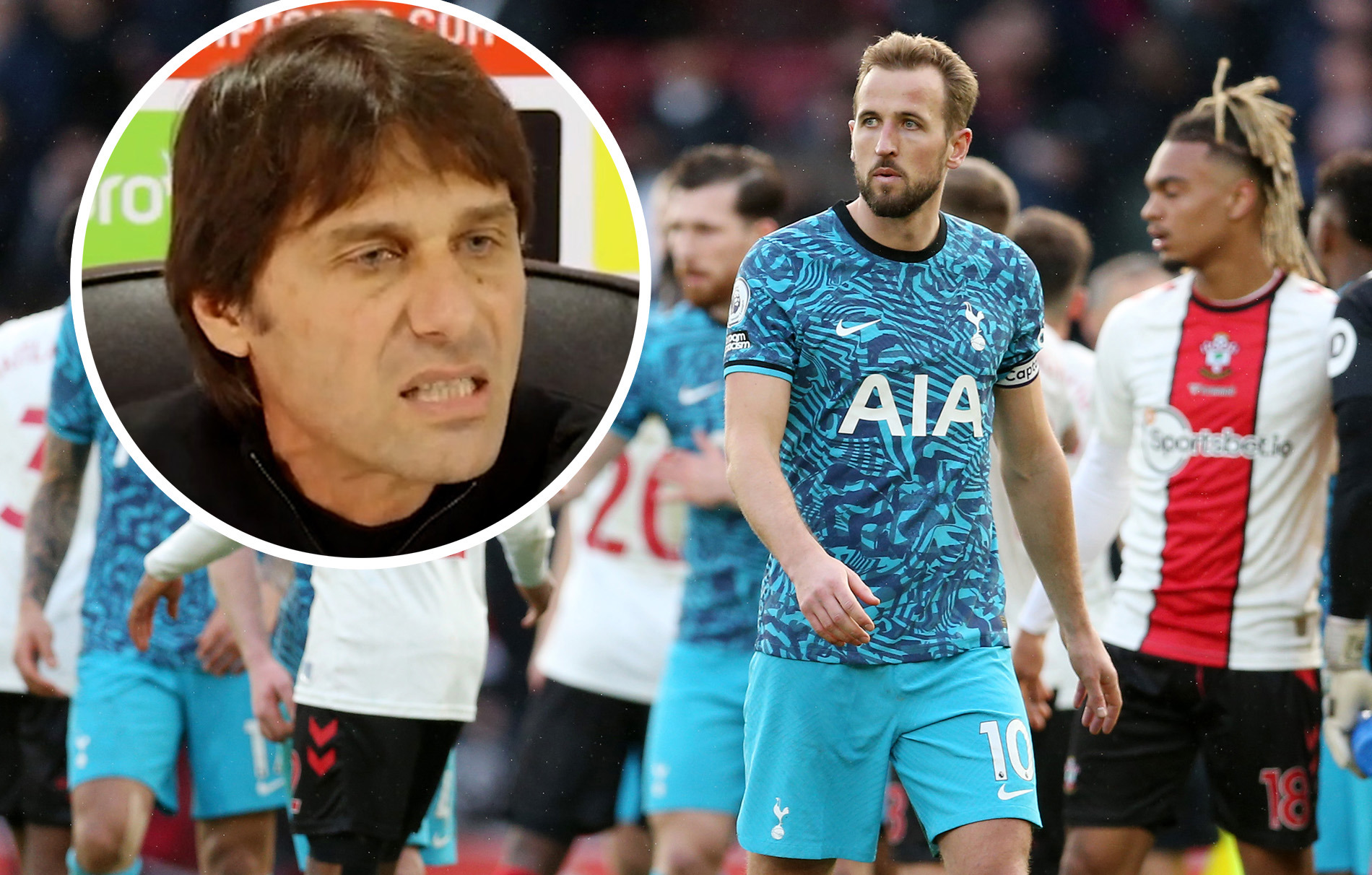 Tottenham manager Antonio Conte slammed his "selfish" players after a draw.
