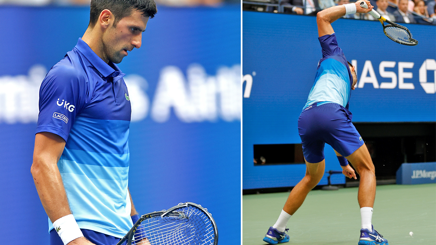 Djokovic lost his cool in the second set