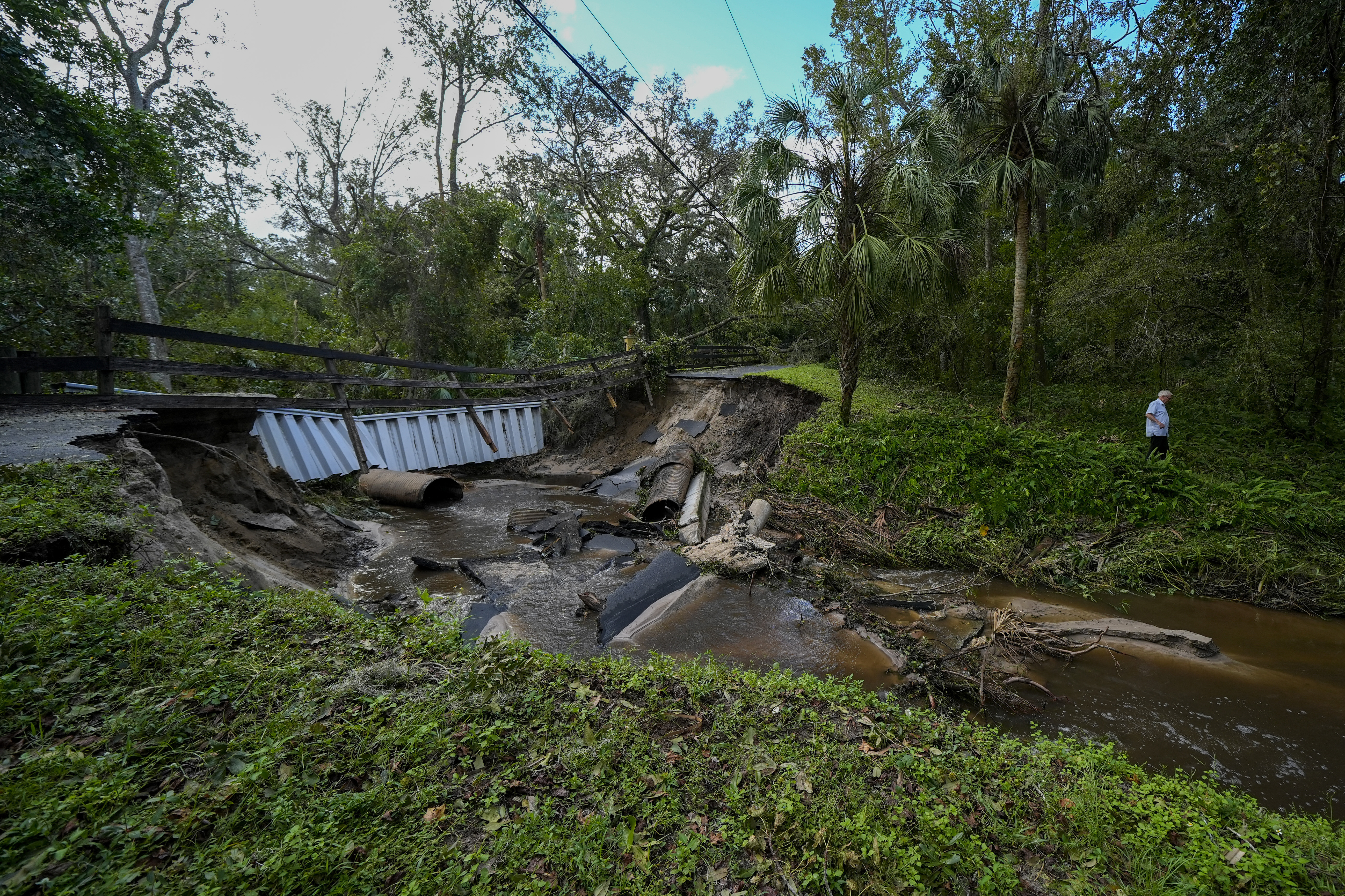 Secuelas del huracán Milton en Florida