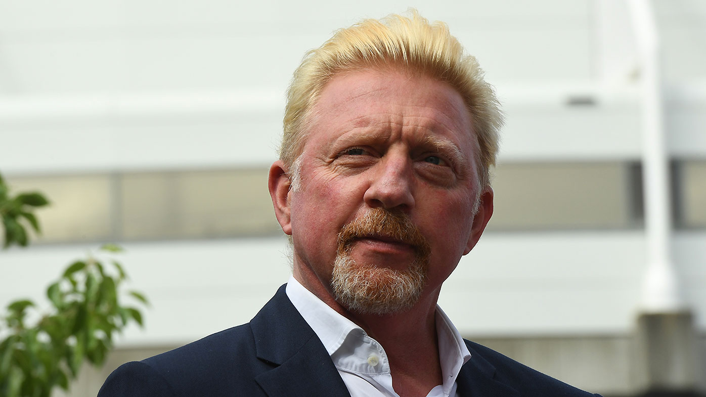 Former tennis players Boris Becker