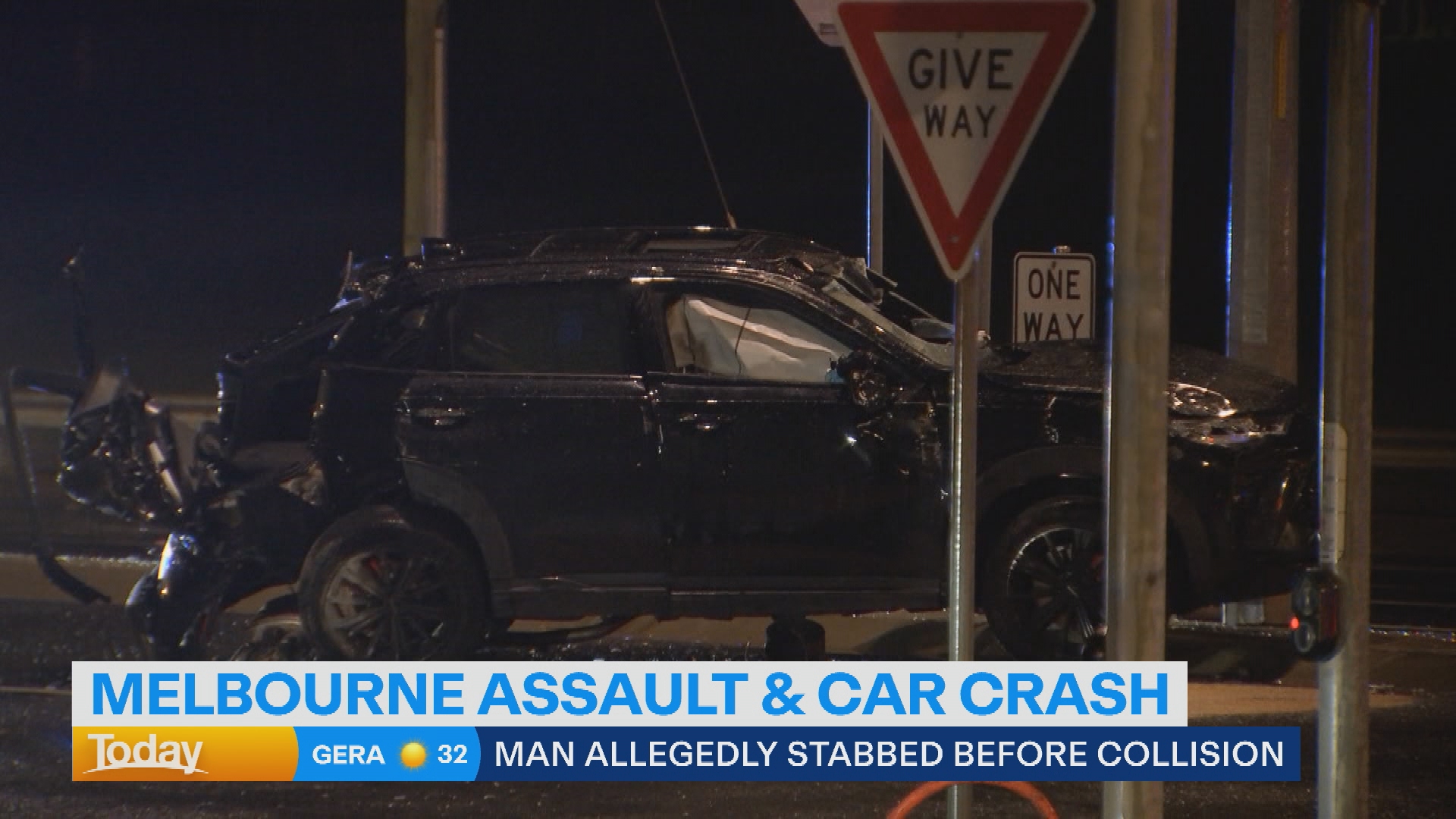 A car crash that occurred in Melbourne's south-east after a man allegedly.