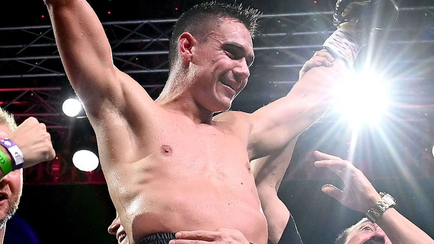 Tim Tszyu may get his shot at the world title. (Getty)