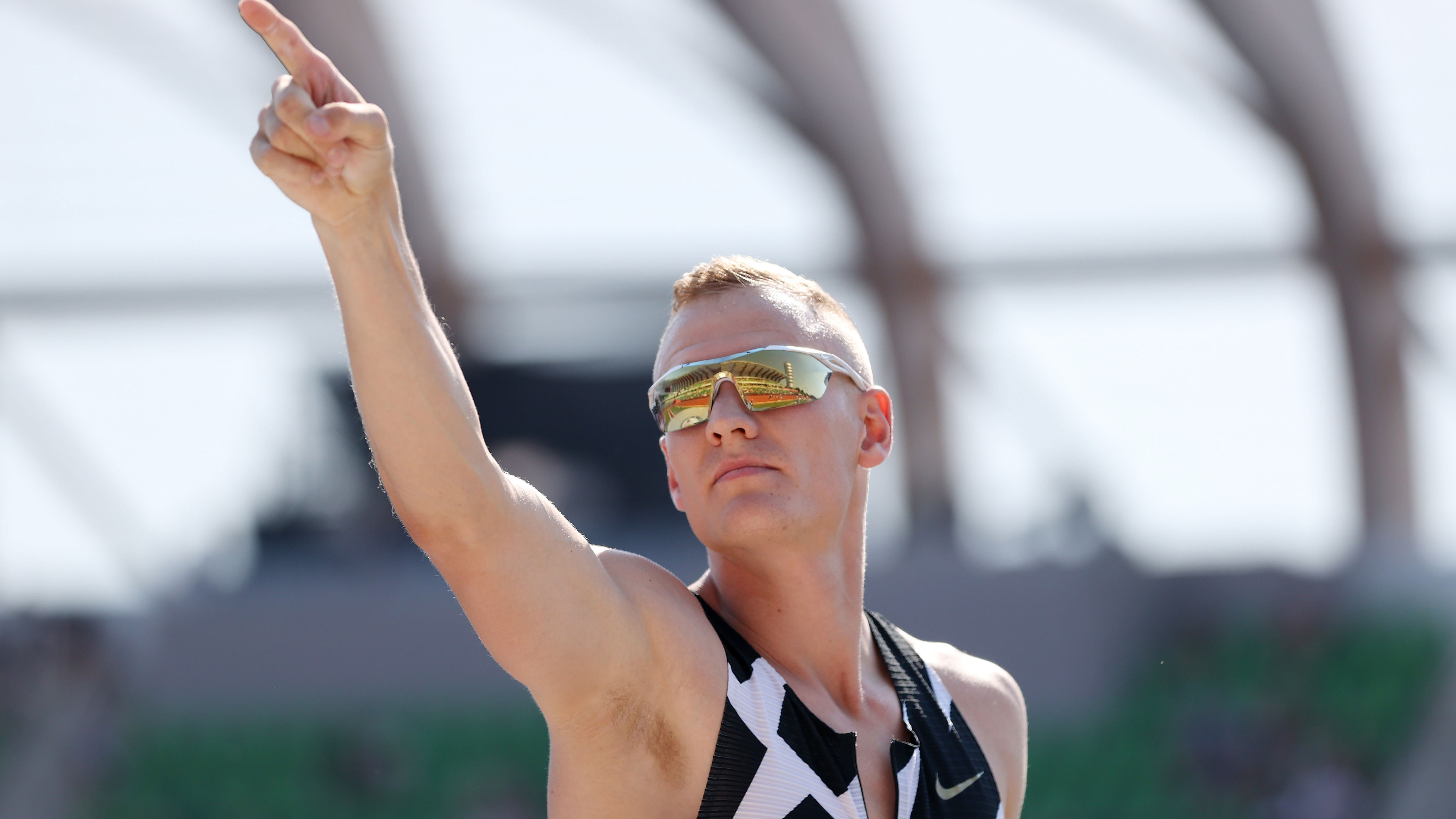 American pole vault star Sam Kendricks.