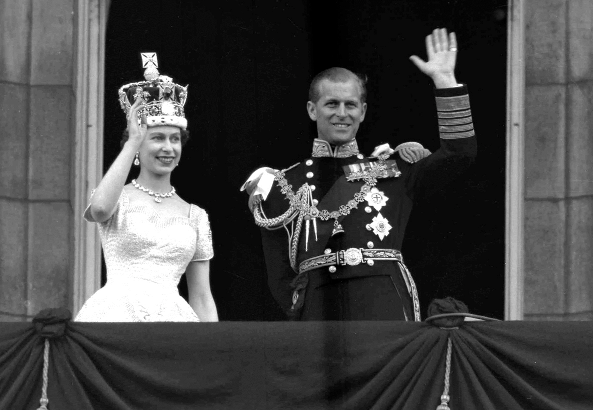 Queen Elizabeth II on her Coronation Day.
