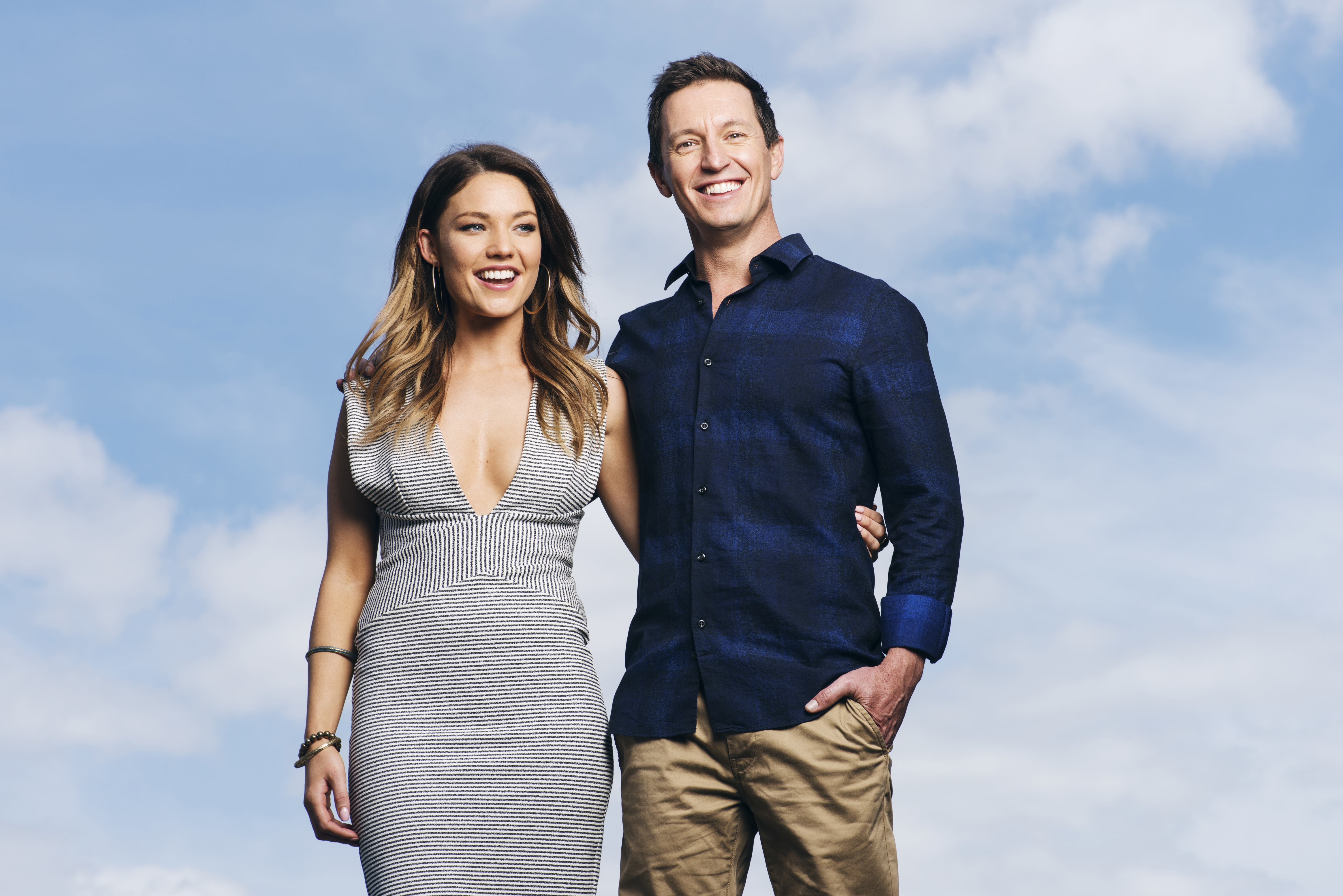 Photo of 2DAY FM's new breakfast team, Bachelorette Sam Frost and Australian comedian Rove McManus. Photographed Friday 30th October 2015. Photograph by James Brickwood, SMH NEWS 151030