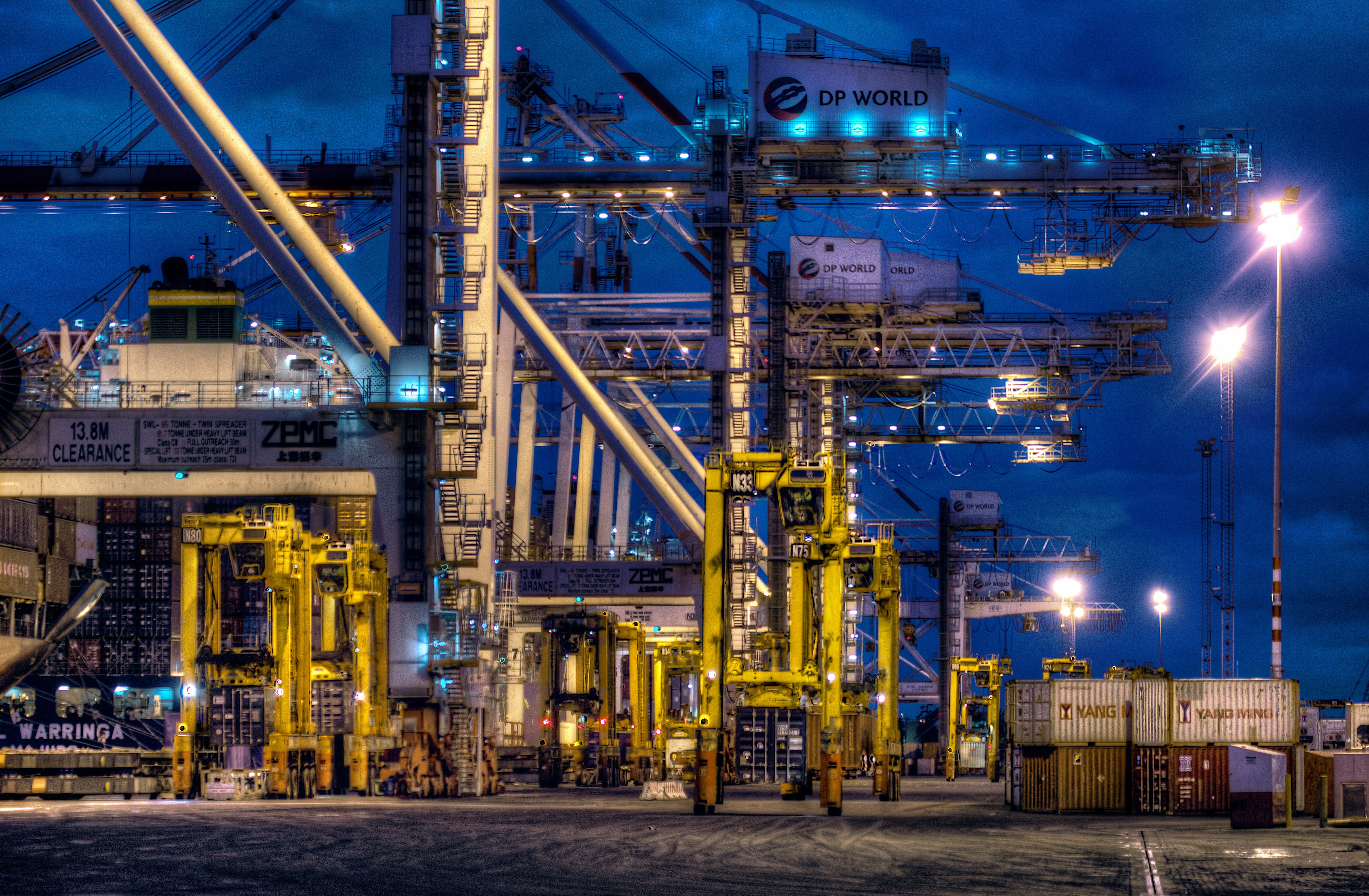 Melbourne's docks and stevedores.