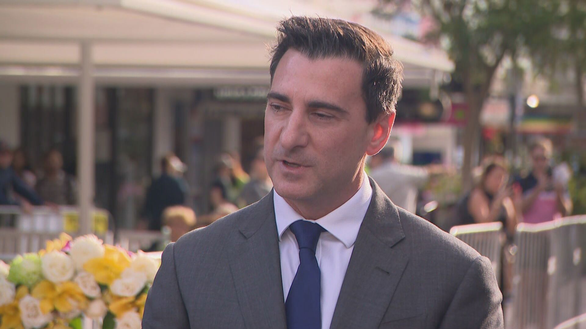 Scentre Group chief executive Elliot Rusanow outside Bondi Junction Westfield. 