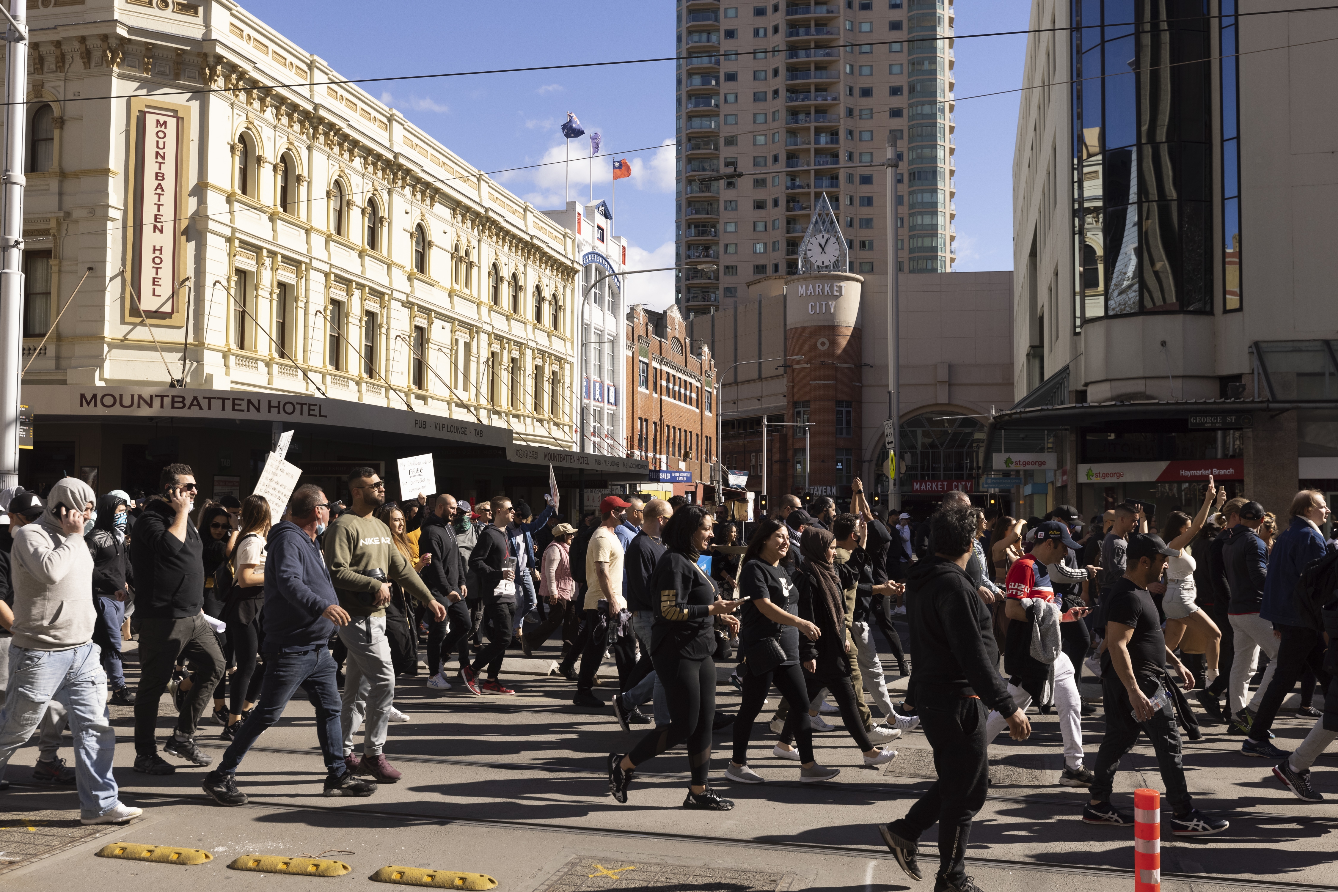 Last month thousands marched into the Sydney CBD with chants and banners against the current COVID-19 restrictions. 