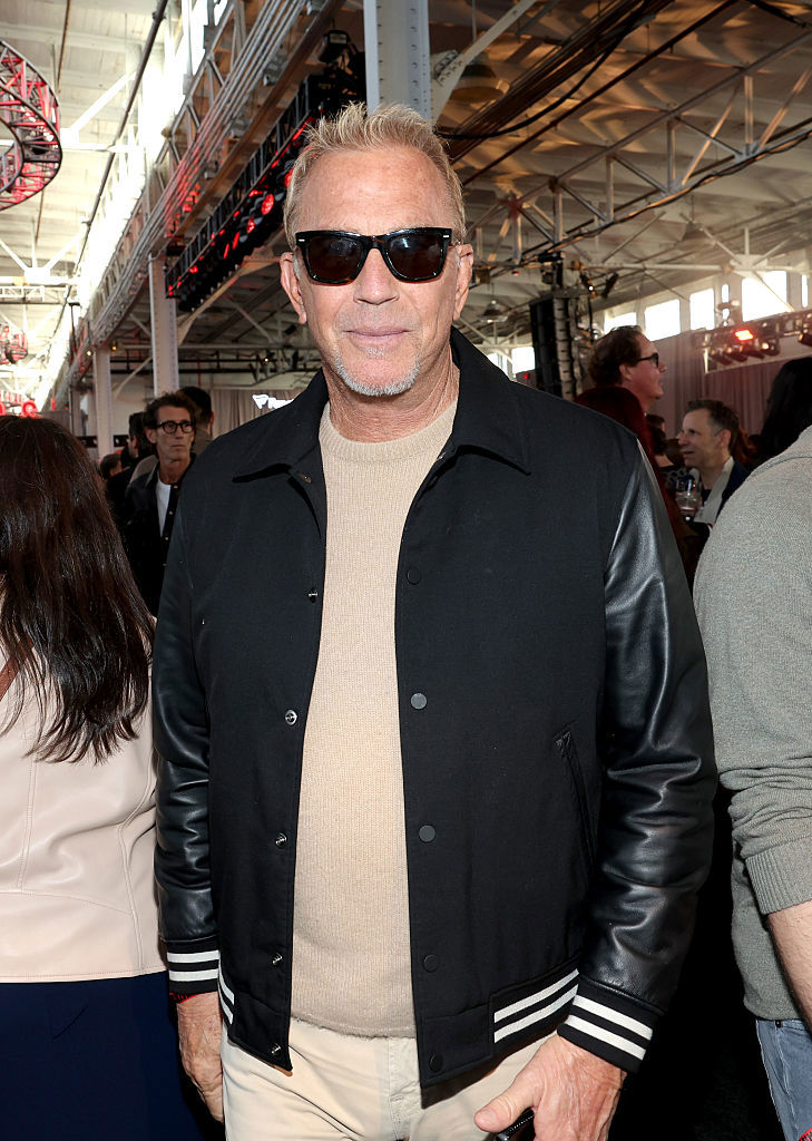 Kevin Costner attends the 2026 Fanatics Super Bowl Party at Pier 48 in San Francisco on February 07, 2026 in San Francisco, California. 