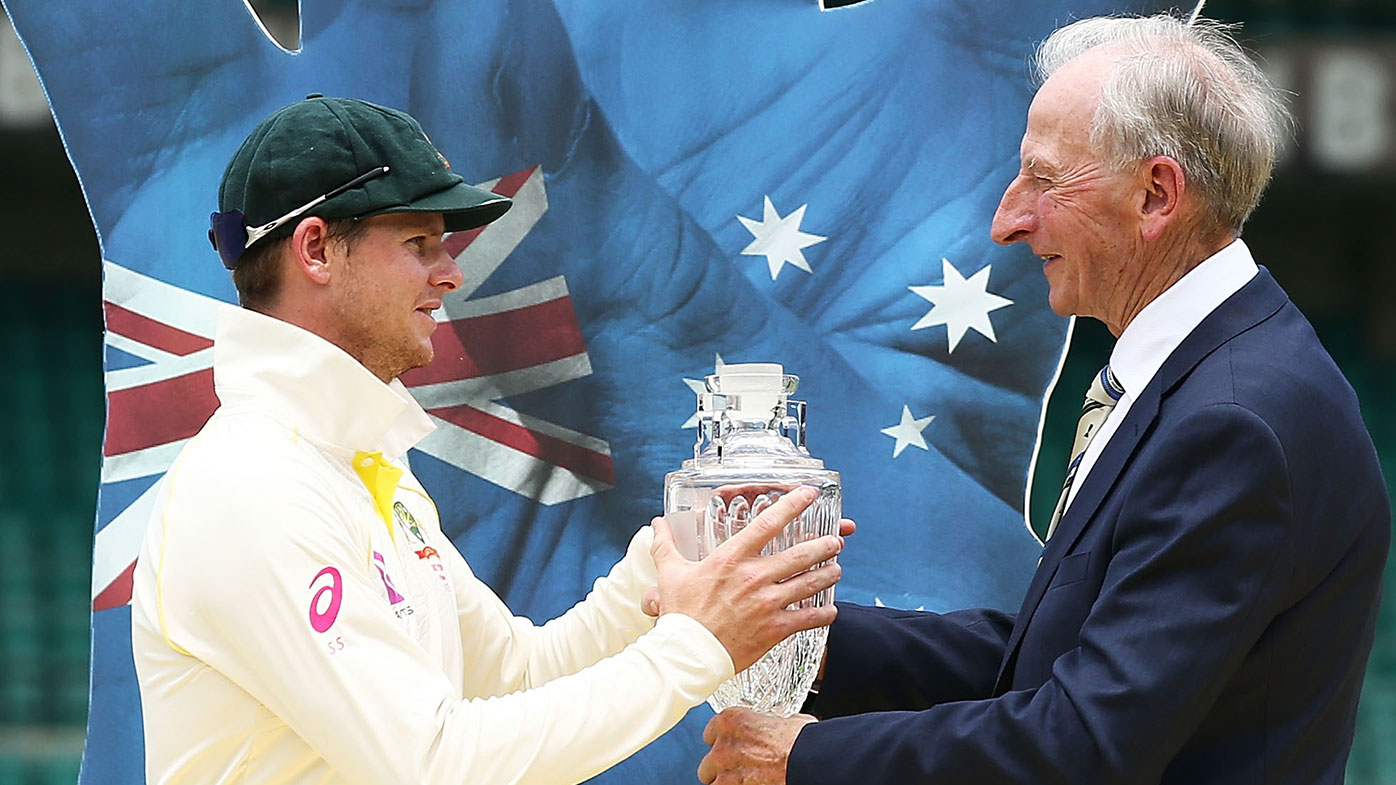 Steve Smith (left) and Bill Lawry