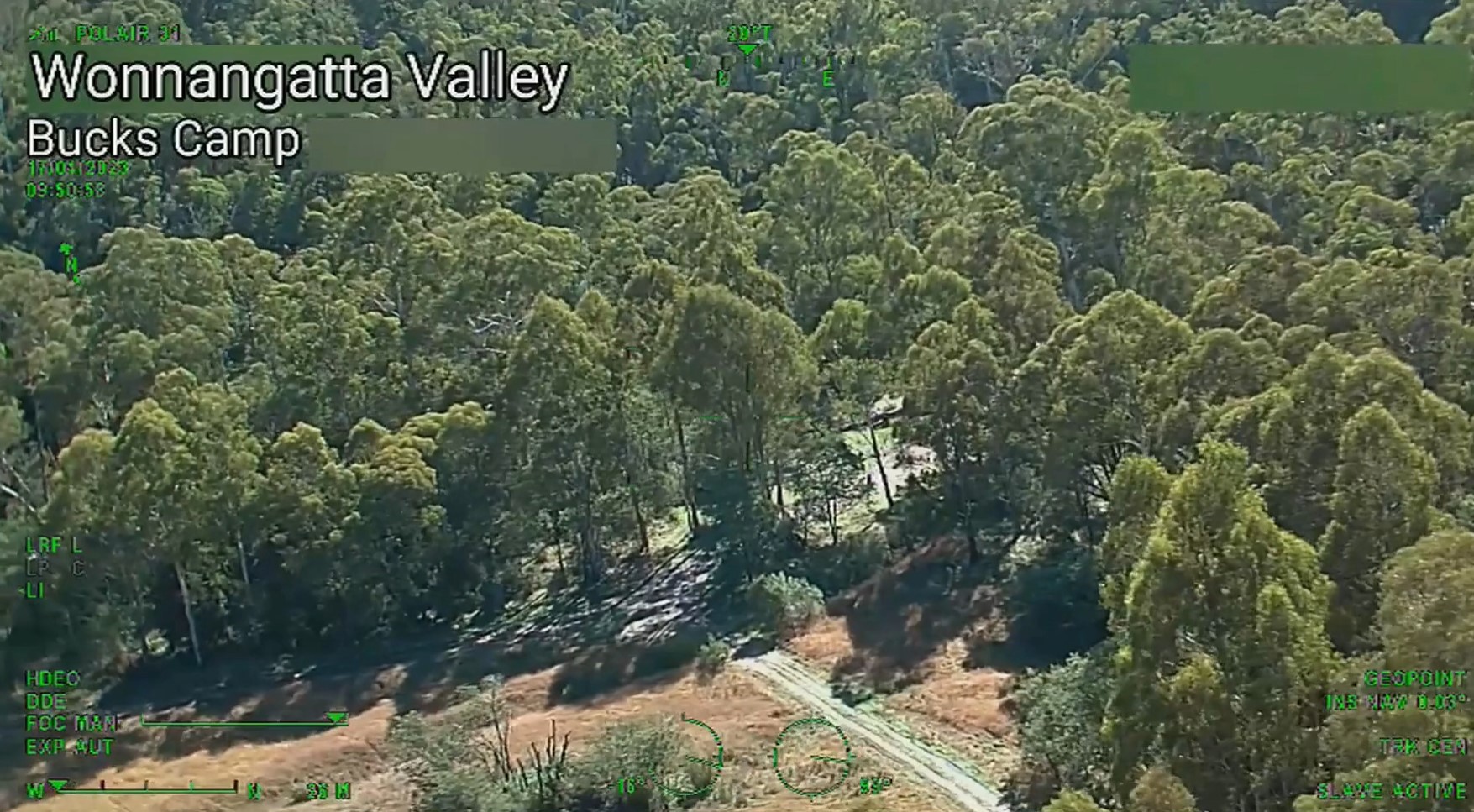 Aerial footage of the Wonnangatta Valley was played to the jury in the trial.