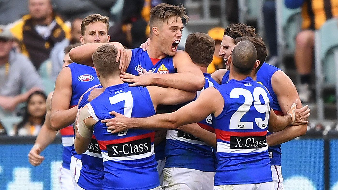 AFL: Western Bulldogs defeat Hawthorn Hawks in come-from ...