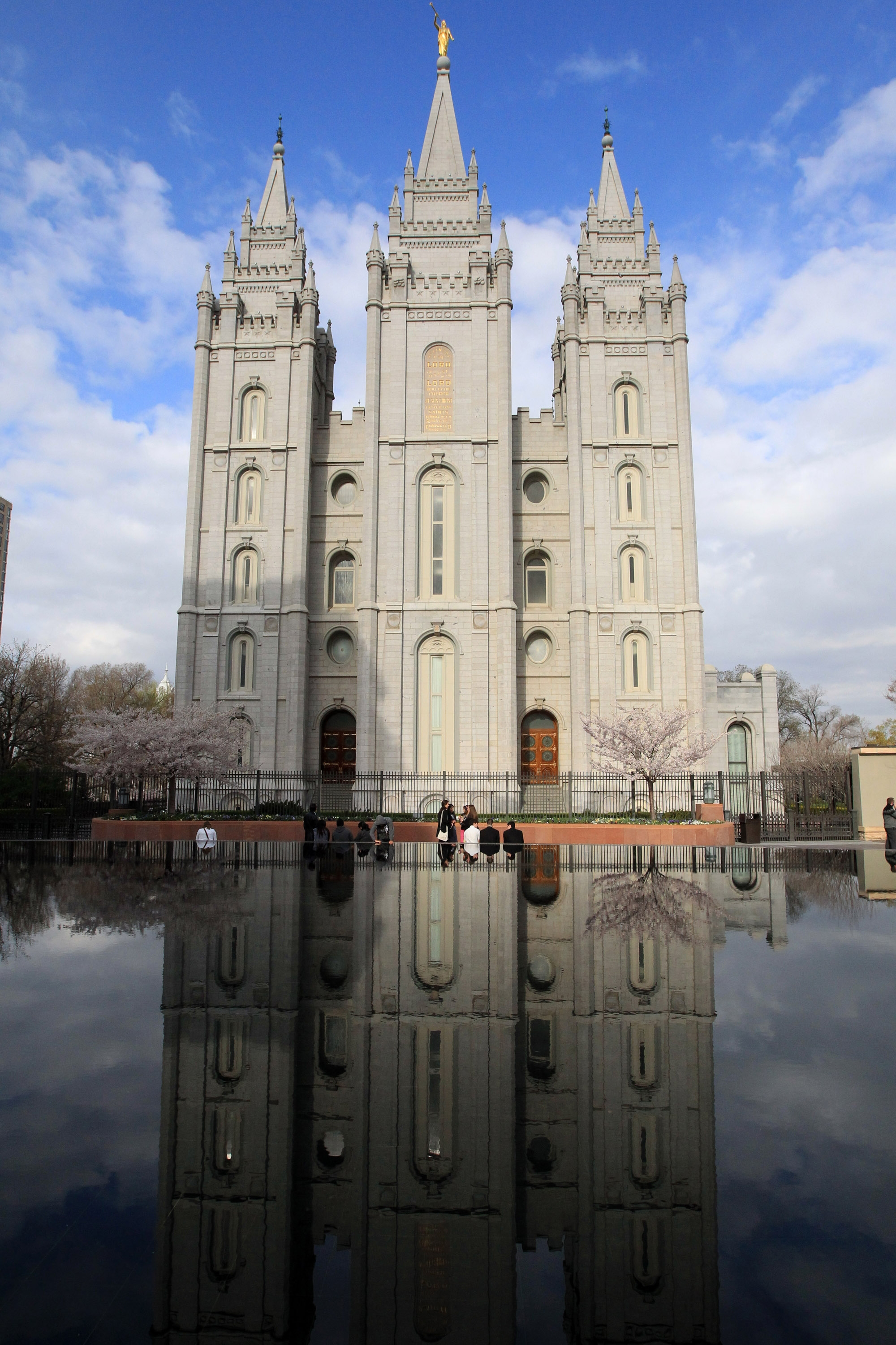 The Salt Lake Temple is shown during opening session of the two-day Church of Jesus Christ of Latter-day Saints church conference, in Salt Lake City.