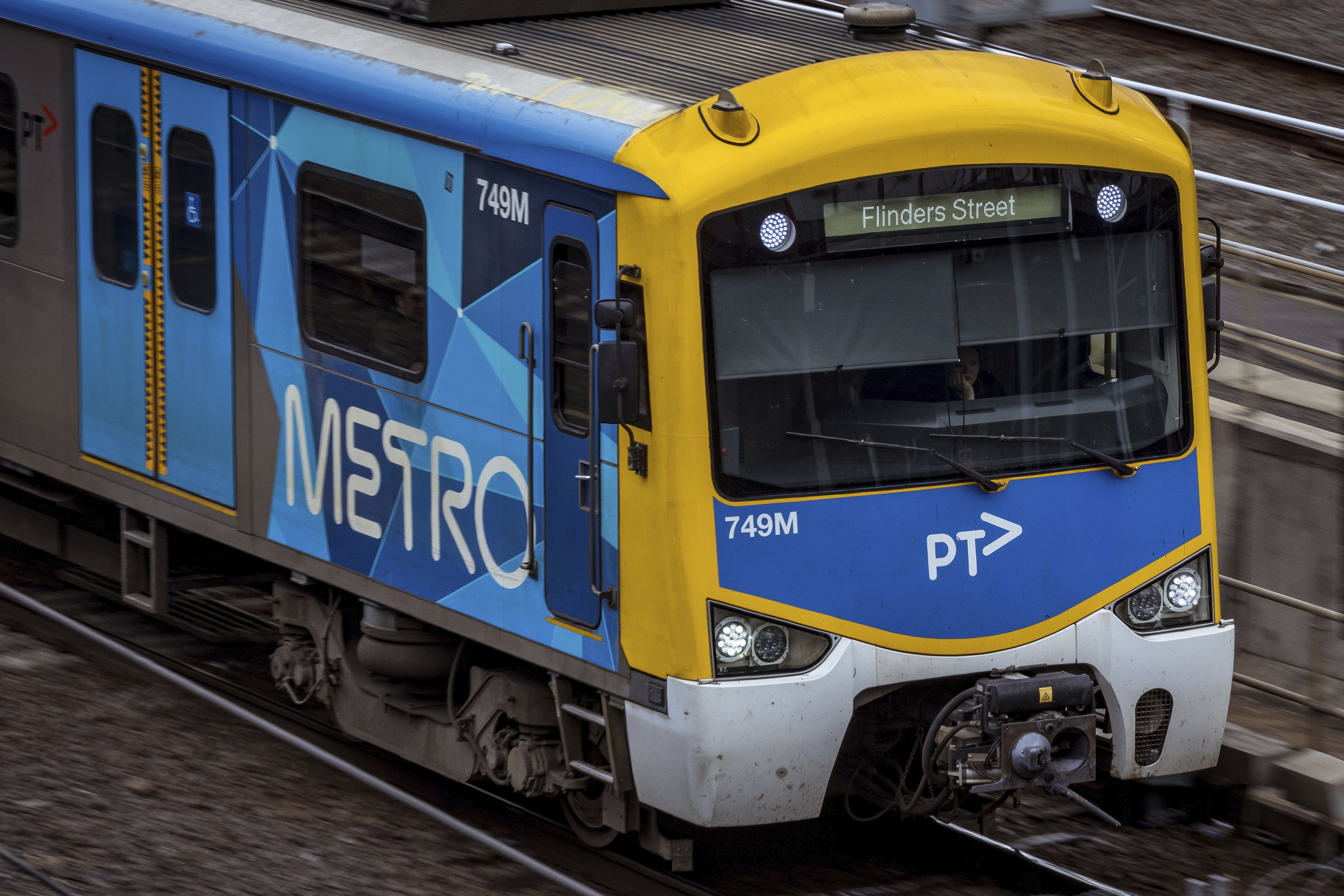 MELBOURNE, AUSTRALIA - OCTOBER 11 Generic image of metro trains at Southern Cross station on October 11, 2022 in Melbourne, Australia. (Photo by Darrian Traynor)