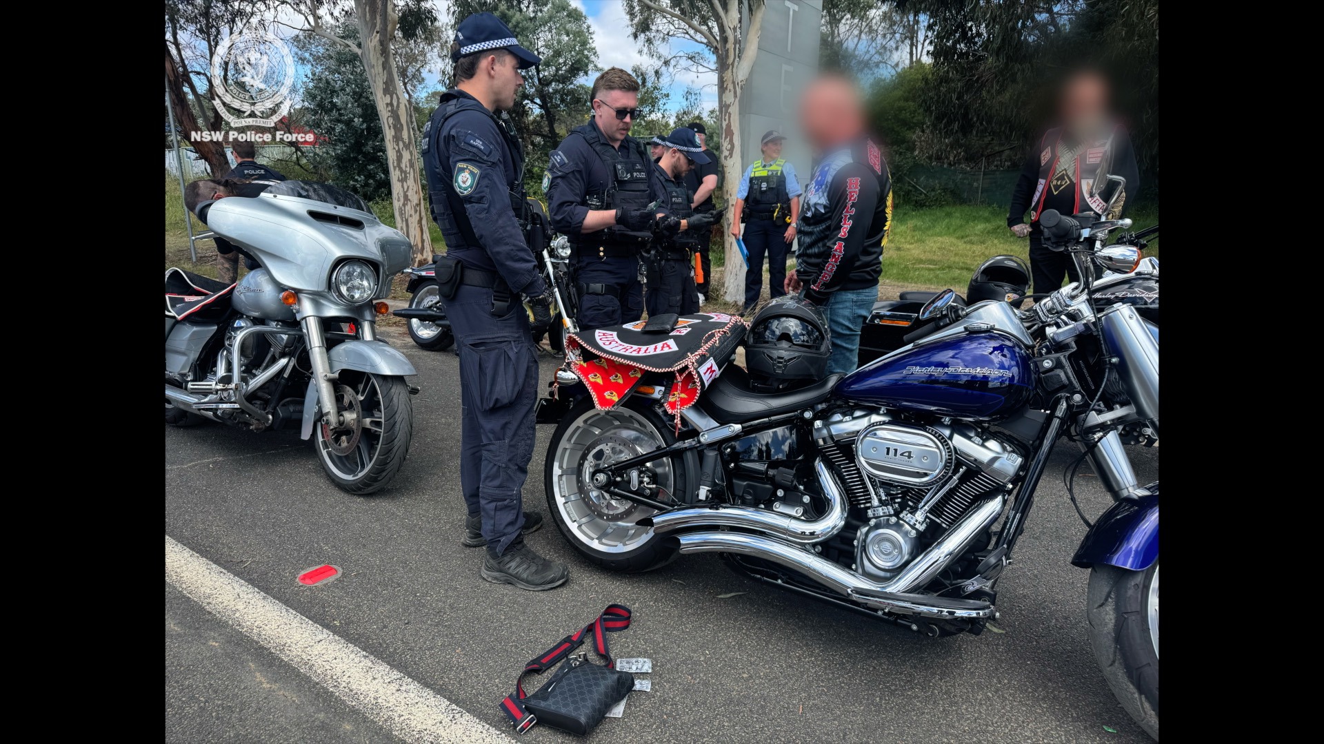 Dozens of members of the Hells Angels bikie gang were targeted during a heavy police operation in Canberra.