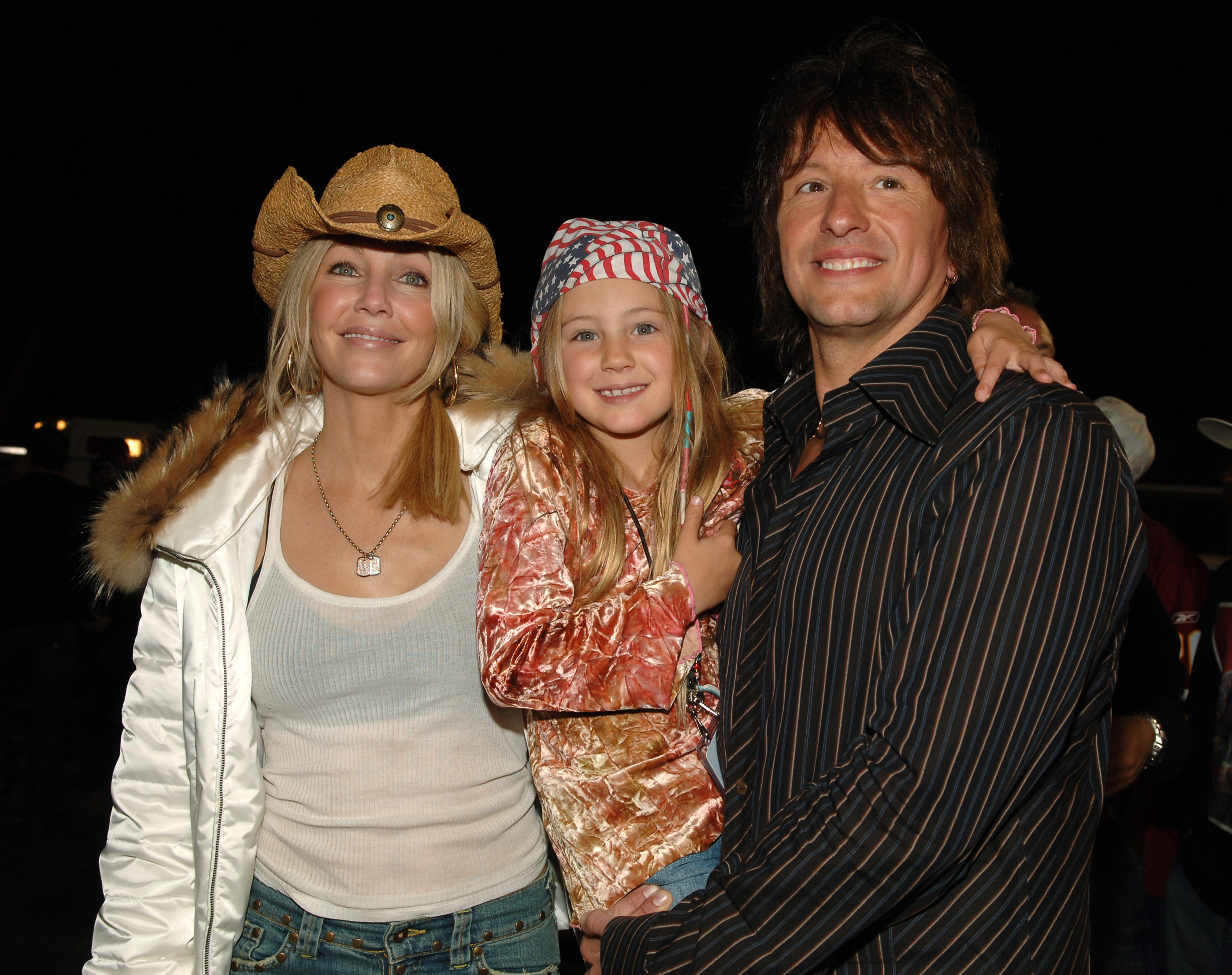 Heather Locklear, Richie Sambora and daughter Ava 