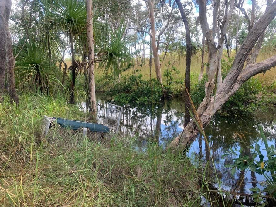 A teenage girl is lucky to be alive after she was attacked by a large saltwater crocodile in south Darwin.