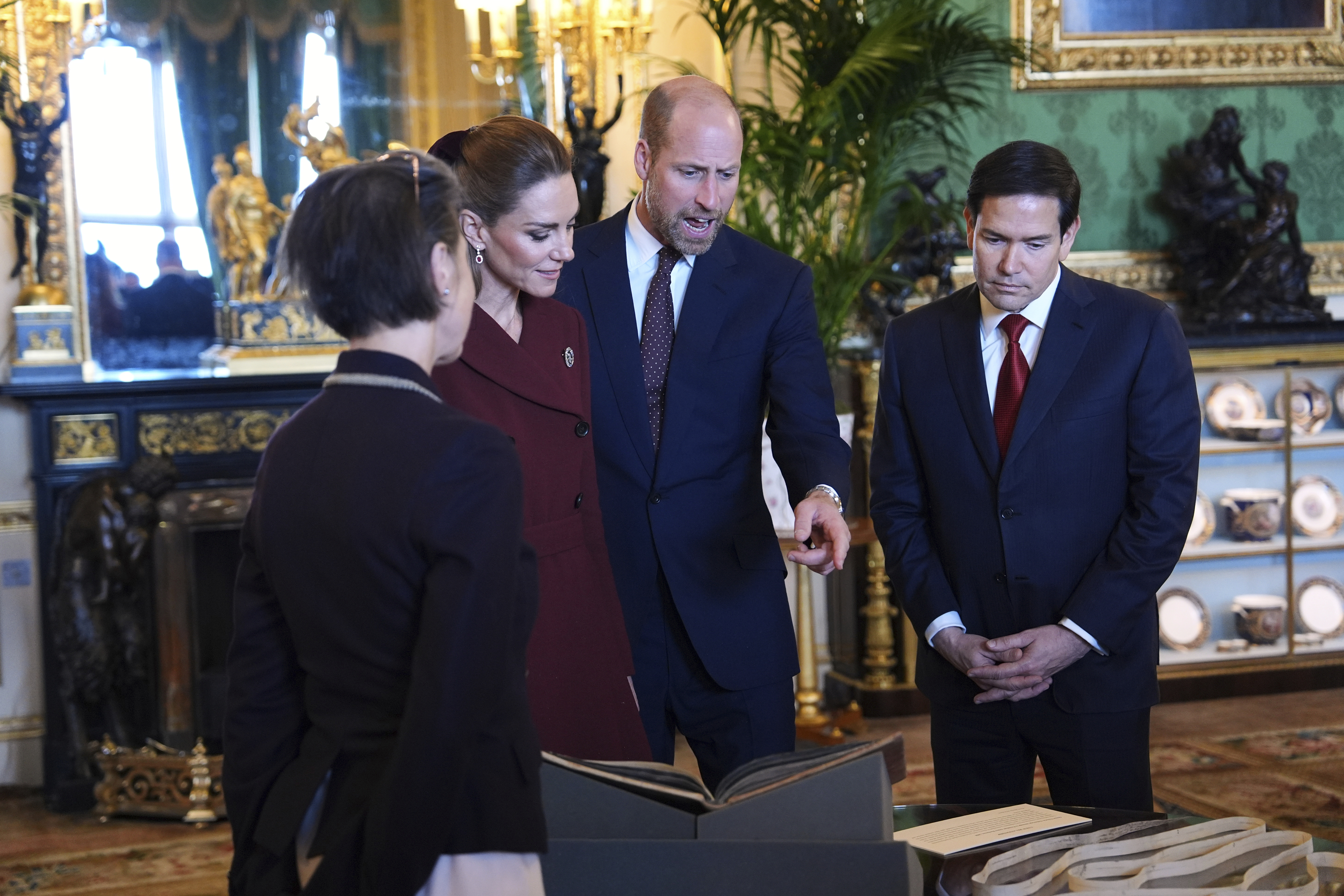 Secretary of State Marco Rubio,  Prince William and Kate, Princess of Wales 