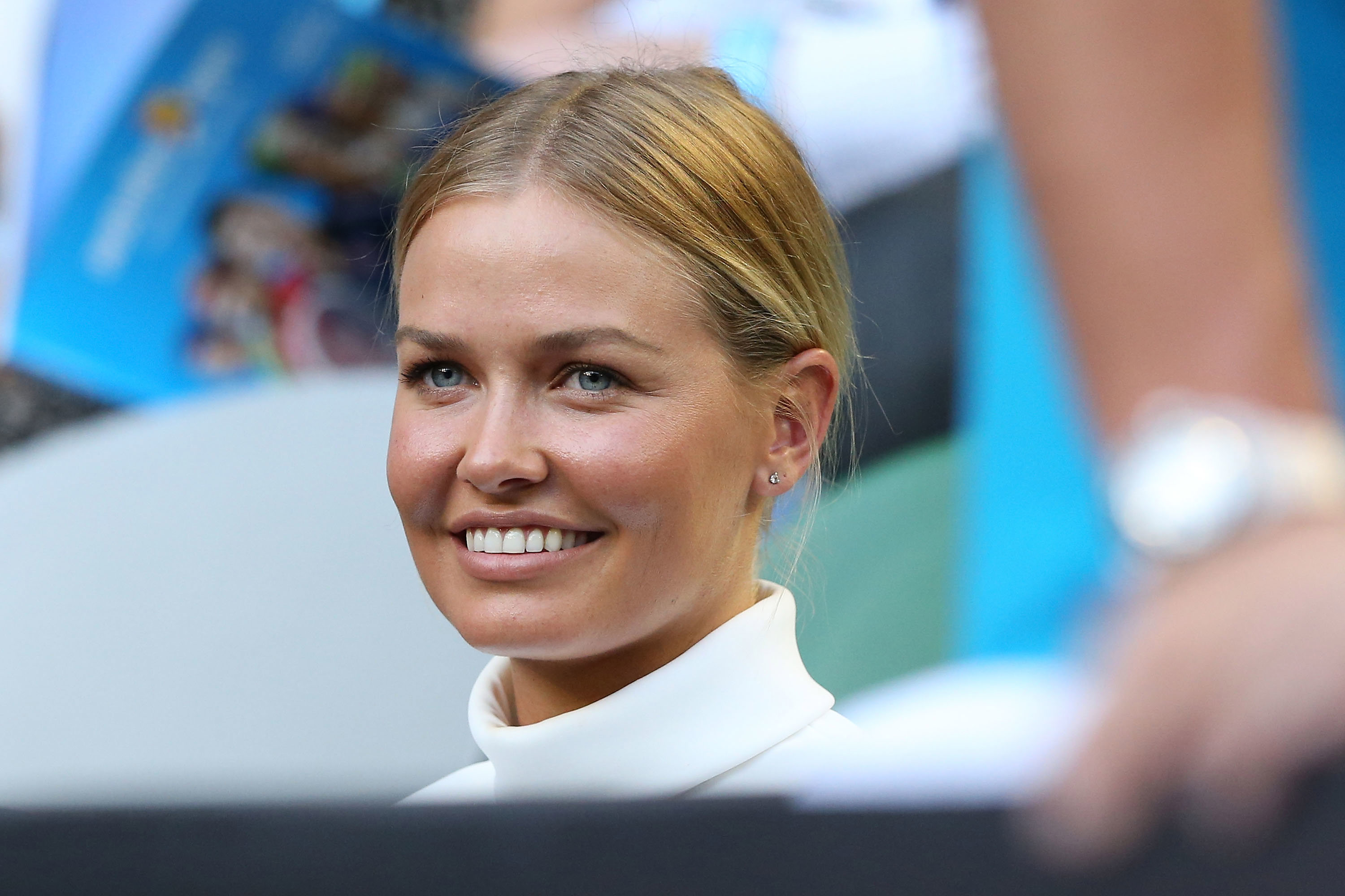 Lara Bingle during day four of the 2013 Australian Open at Melbourne Park on January 17, 2013 in Melbourne, Australia.