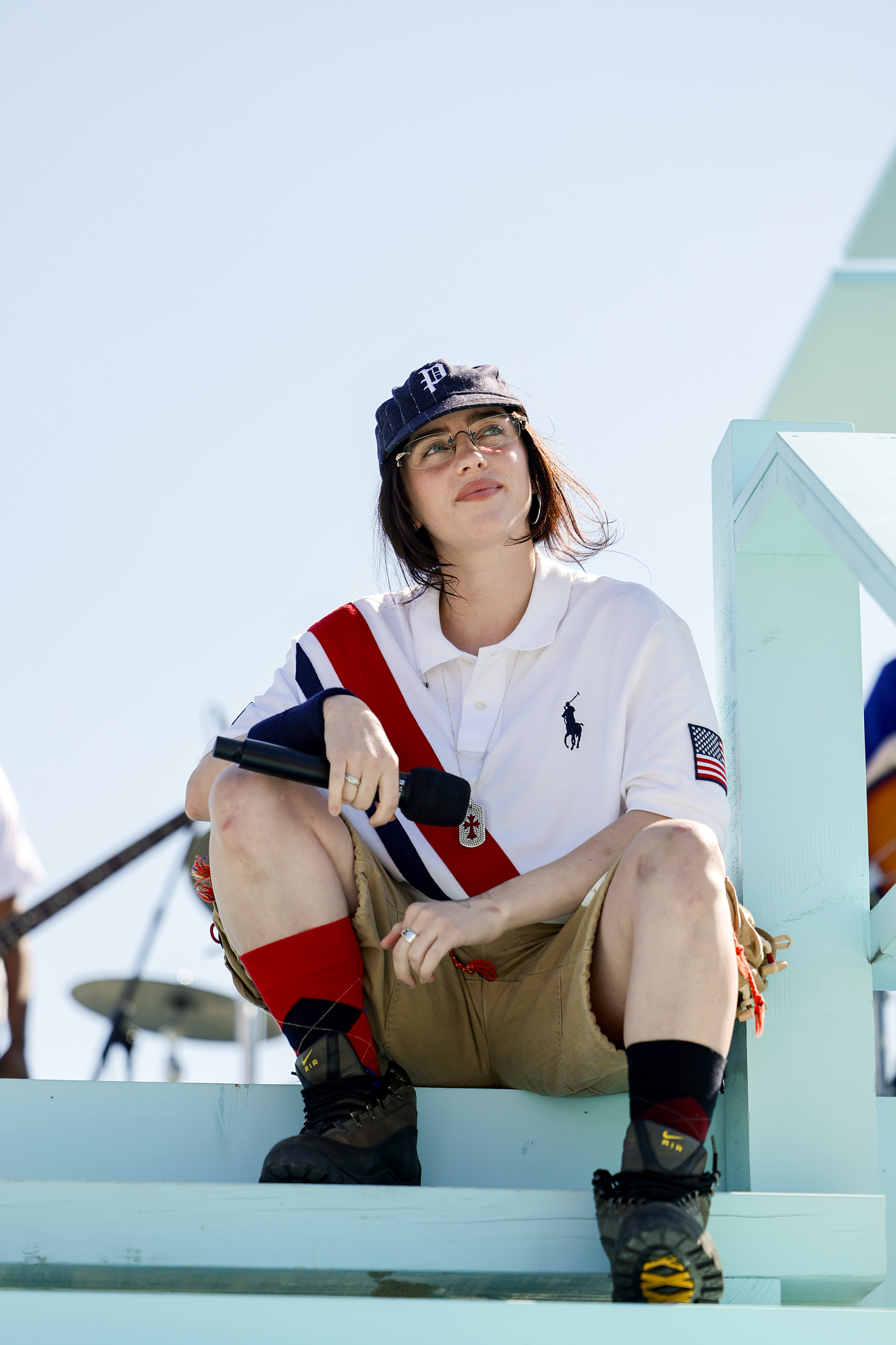 Billie Eilish performs at the LA28 Olympic Games Handover Celebration.