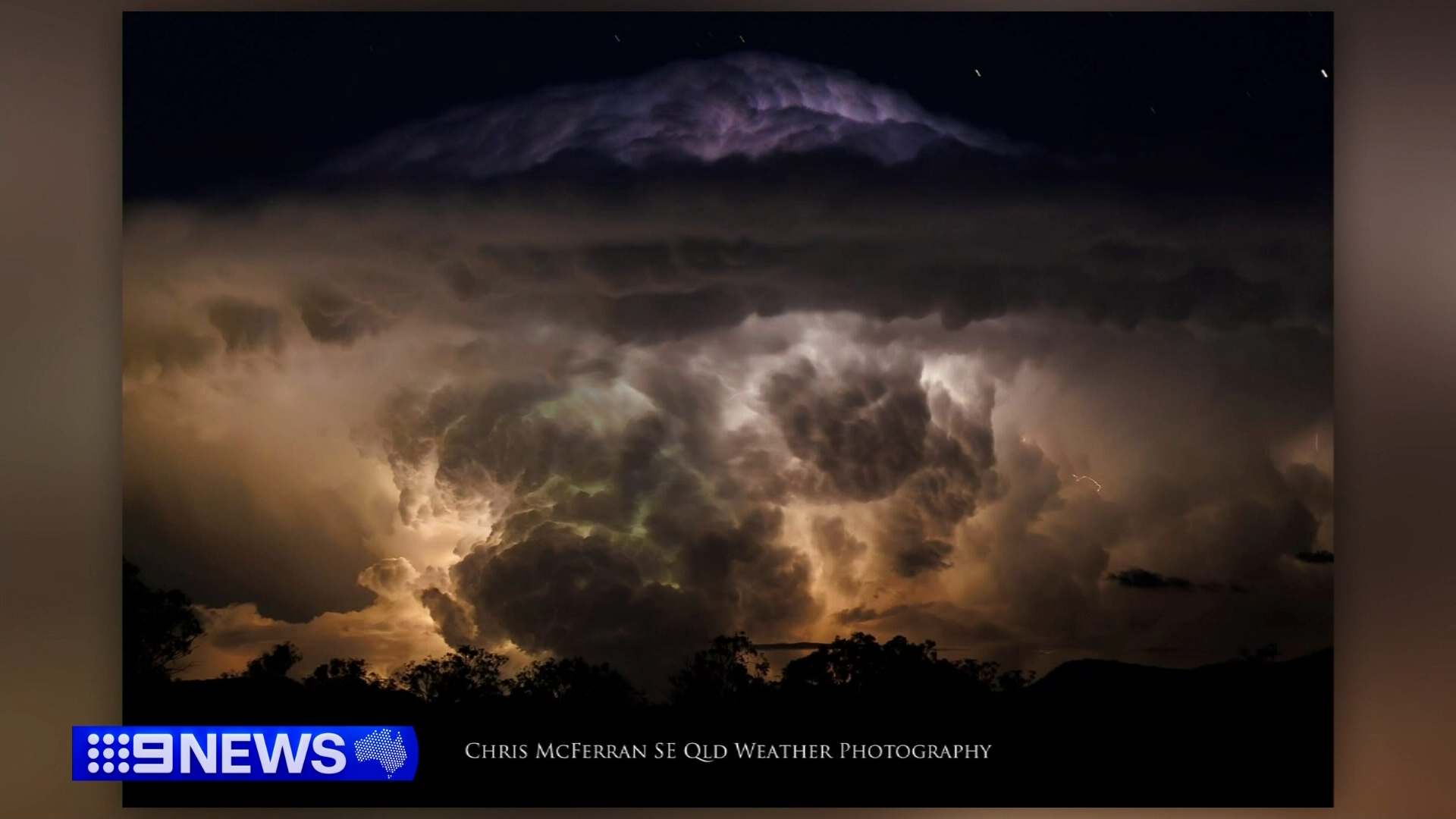 The storms in Queensland proved to be a stunning sight.