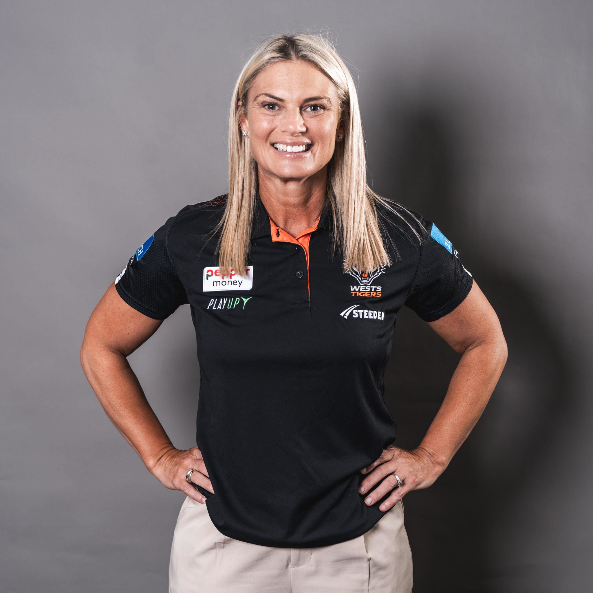 Wests Tigers Head of Women's Football, Charmain Steventon.