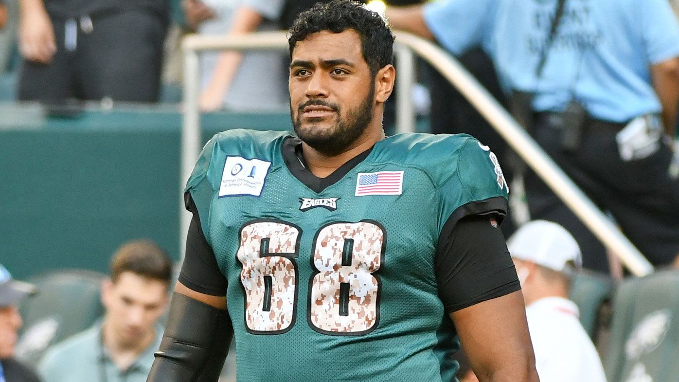 Jordan Mailata NFL: Philadelphia Eagles training camp, Cameron Johnston,  offensive line, Mike Groh, Doug Pederson